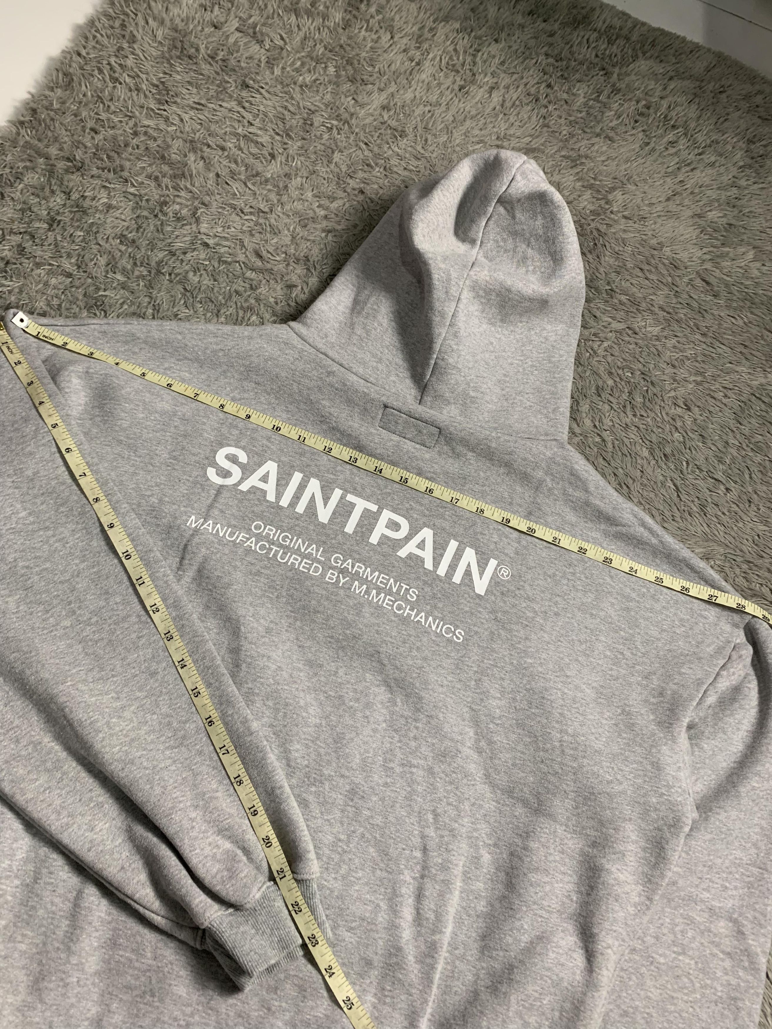 Japanese Brand Saint Paint Hoodie Off White Essentials Style Size US L / EU 52-54 / 3 - 13 Thumbnail