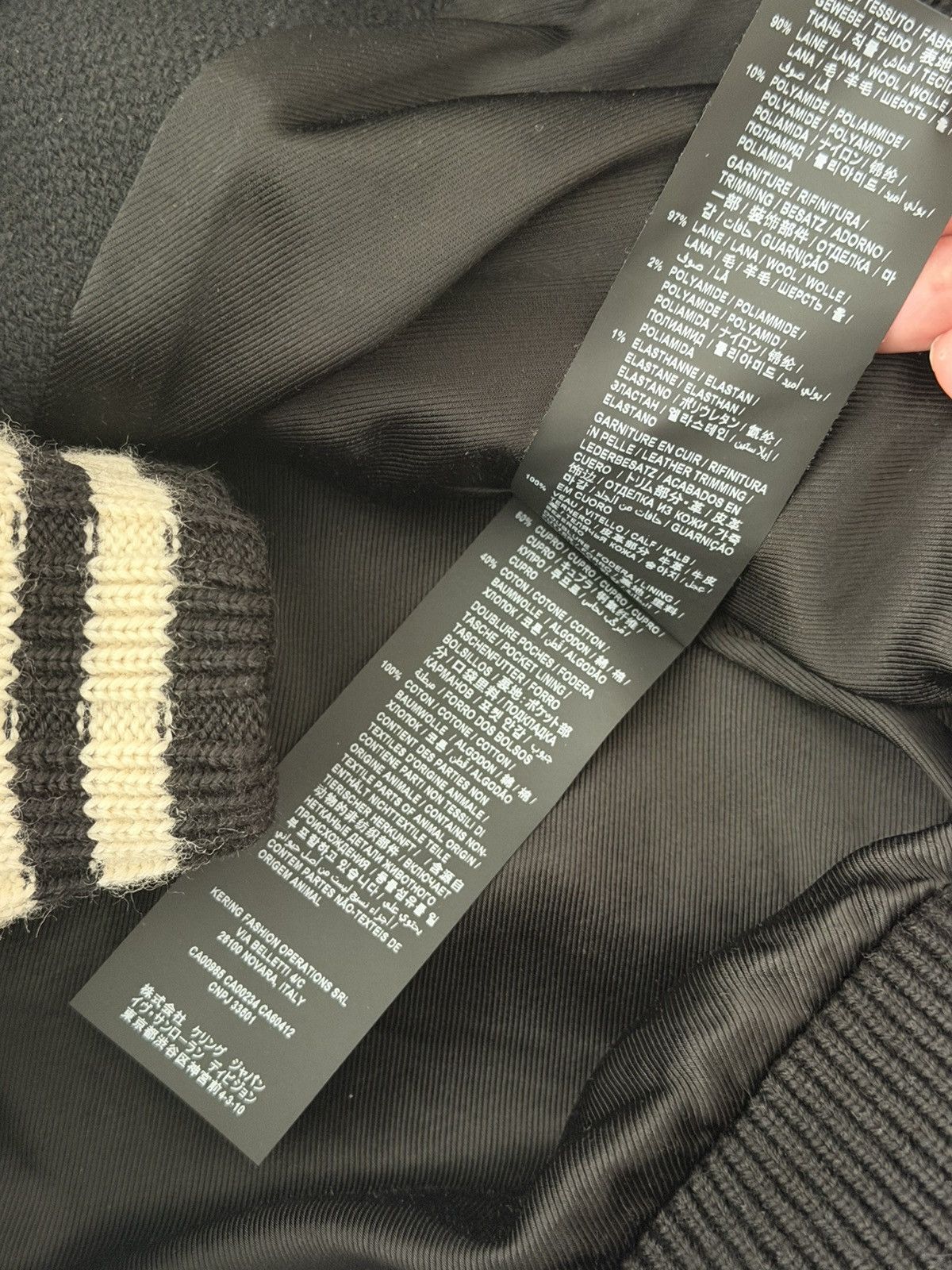 Saint Laurent Paris Saint Laurent Paris Logo Teddy Black Sz. 48 Size US M / EU 48-50 / 2 - 7 Thumbnail