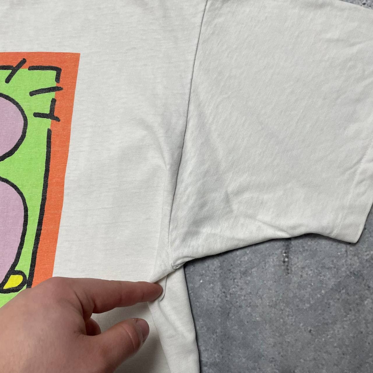 Vintage Vintage 90s Kinder Chocolate Collection Thrashed T Shirt Size US XL / EU 56 / 4 - 23 Thumbnail
