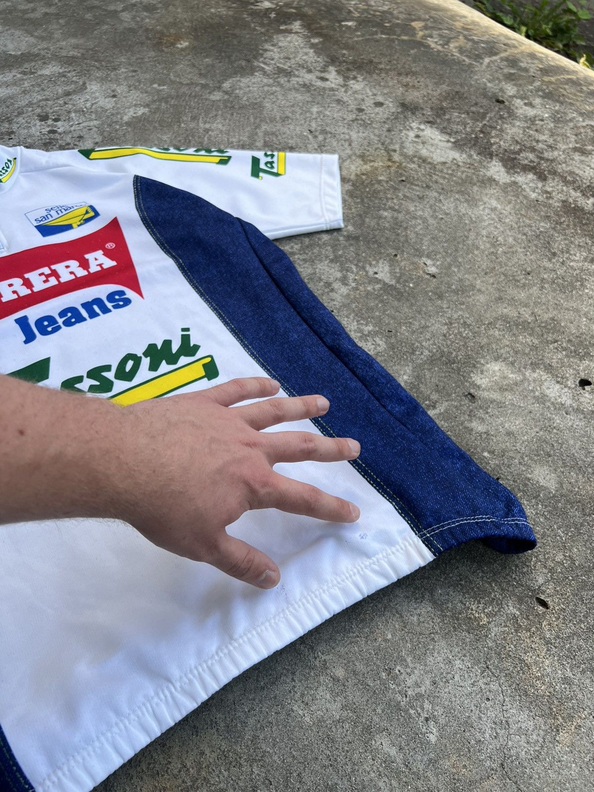 Carrera Vintage Maglia Cycling Jersey Carrera Jeans Maillot TDF 1992 Size US L / EU 52-54 / 3 - 6 Thumbnail