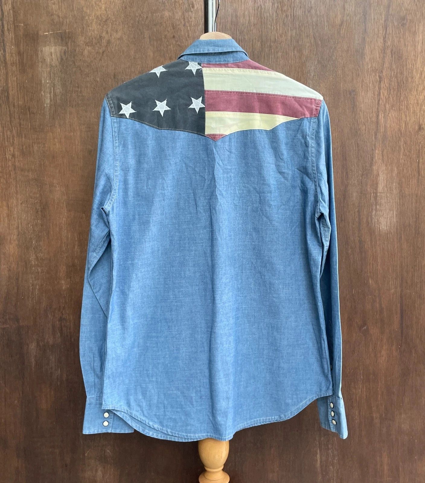Ralph Lauren Ralph Lauren Denim&Supply U.S.A Flag Patch Western Shirt Size US S / EU 44-46 / 1 - 6 Thumbnail