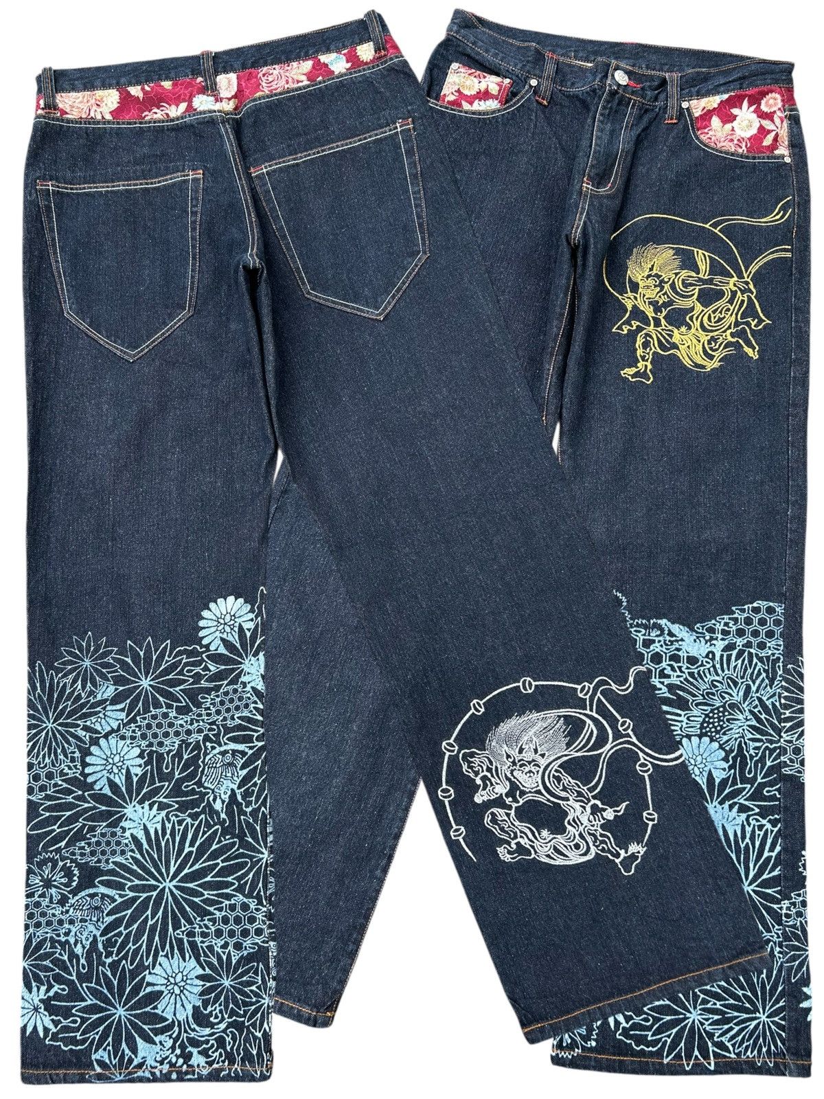 Kapital Karakuri Tamashii Inspired Gumu Denim Jeans Size US 35 - 1 Thumbnail