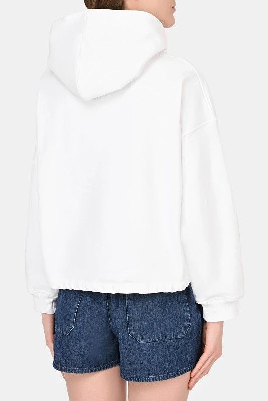 Valentino o1y0326 Logo Hoodie in White Size M / US 6-8 / IT 42-44 - 4 Thumbnail