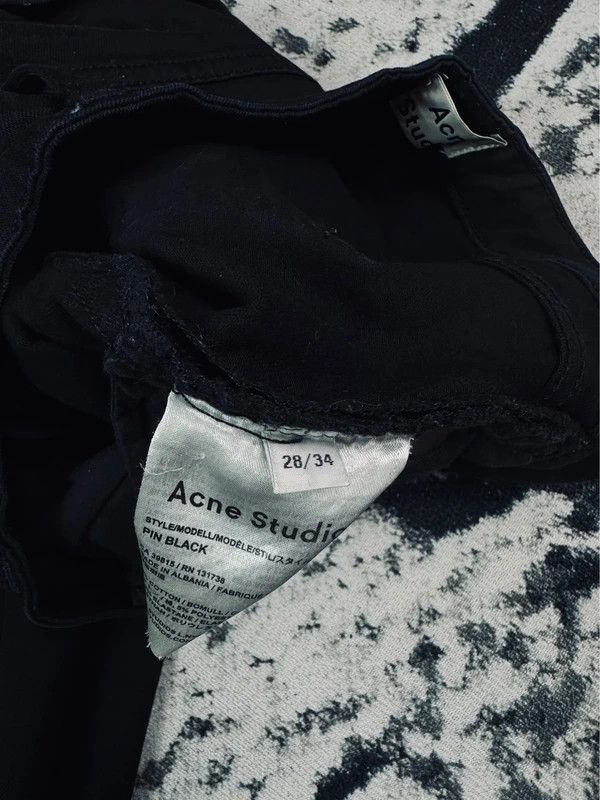 Acne Studios Acne Studios Pin jeans black 28 34 Size 28" / US 6 / IT 42 - 5 Thumbnail
