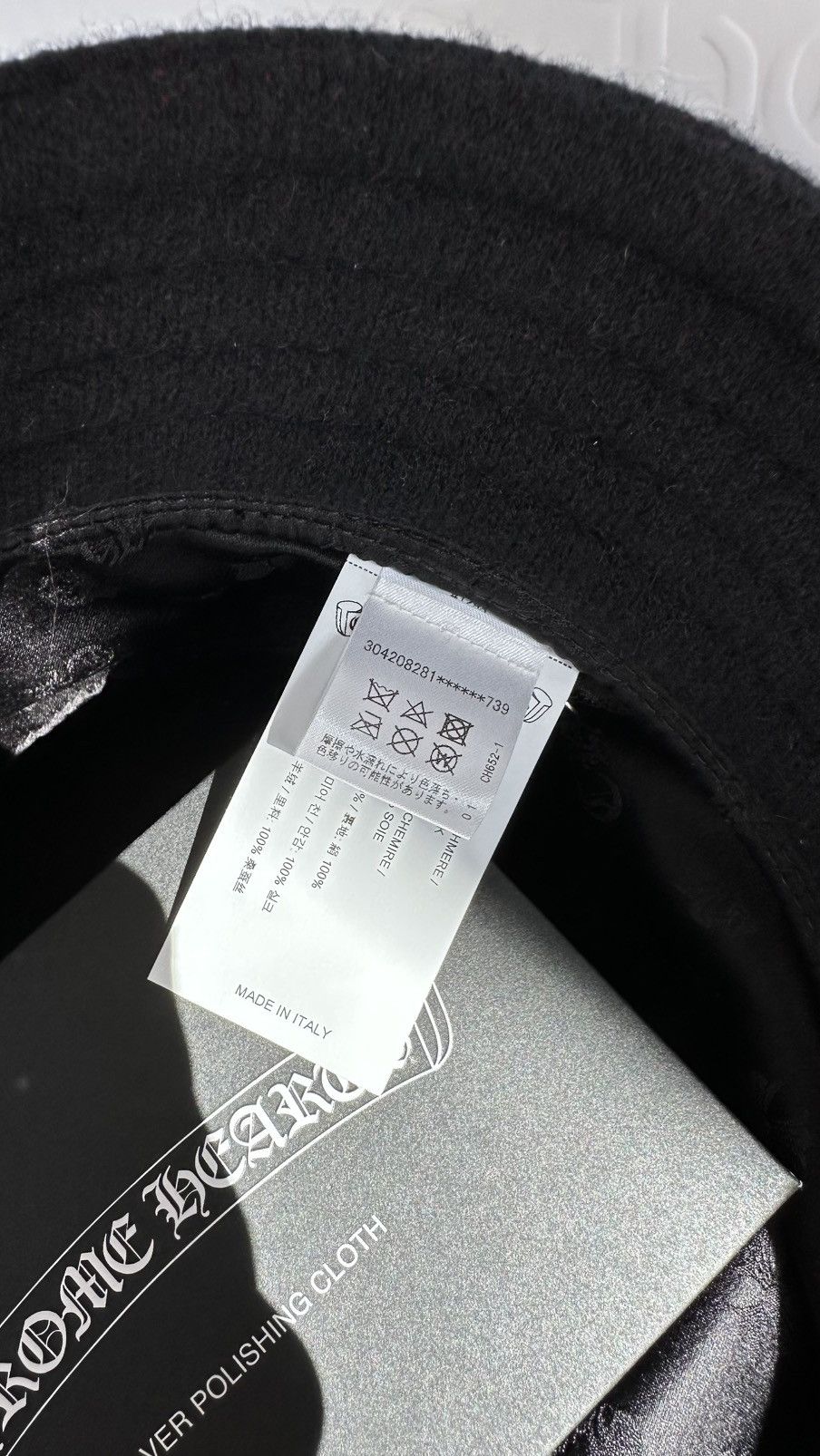 Chrome Hearts Chrome Hearts Red/Black Cashmere Bucket Hat Size ONE SIZE - 5 Thumbnail