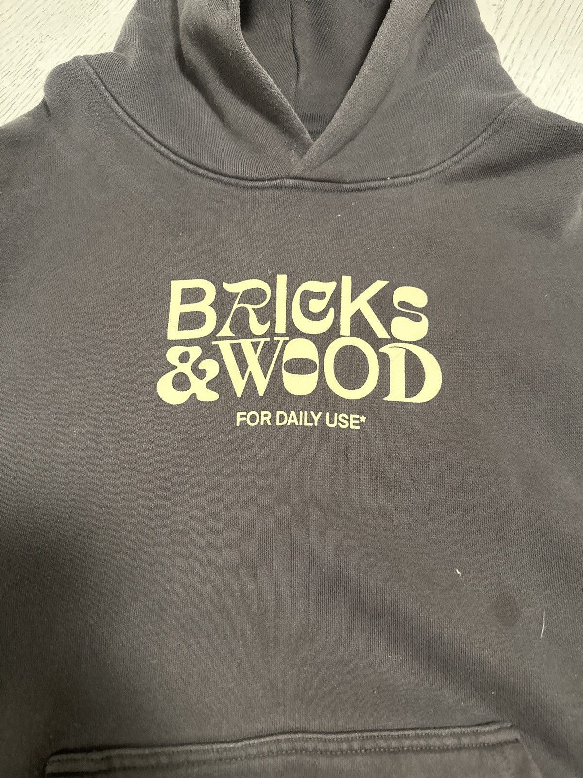 Bricks & Wood Mens Bricks & Wood Dark Grey Hoodie Size US L / EU 52-54 / 3 - 5 Thumbnail
