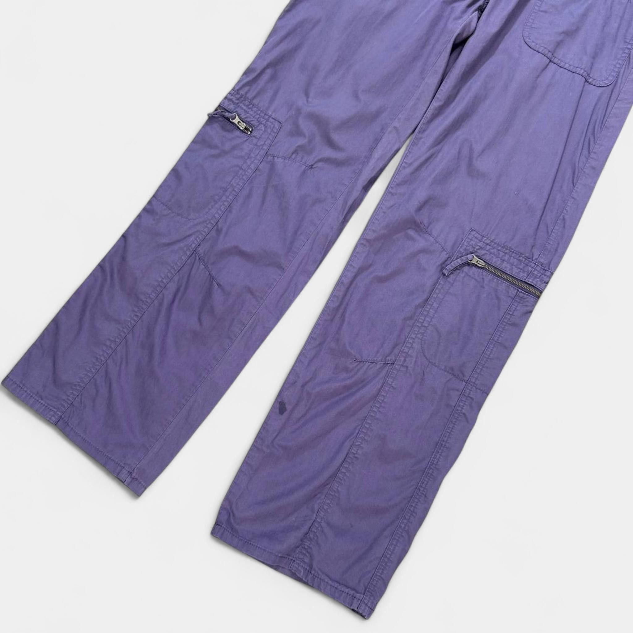 Armani Armani Jeans 2000's Cargo Purple Pants Size US 29 - 3 Thumbnail