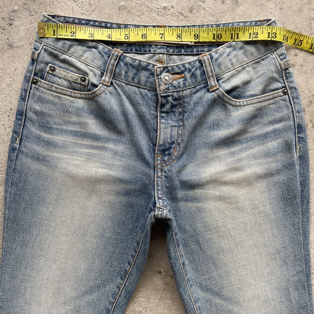 Japanese Brand Vintage Japanese TBJ Faded FLARE Jeans Bootcut Denim Pants Size US 27 - 6 Thumbnail