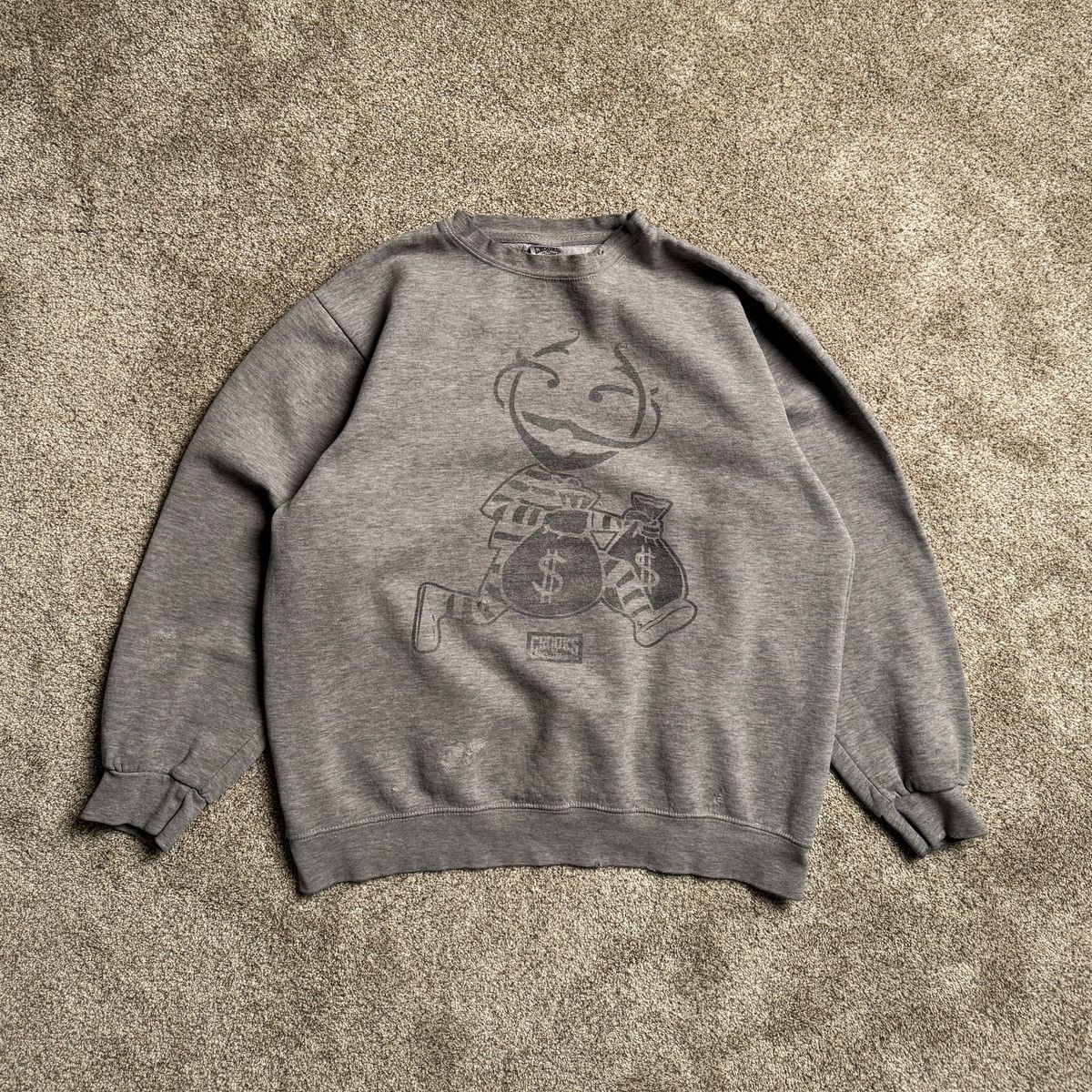 Crooks & Castles HEATHER GREY CROOKS & CASTLES DISTRESSED SWEATSHIRT Size US L / EU 52-54 / 3 - 1 Thumbnail