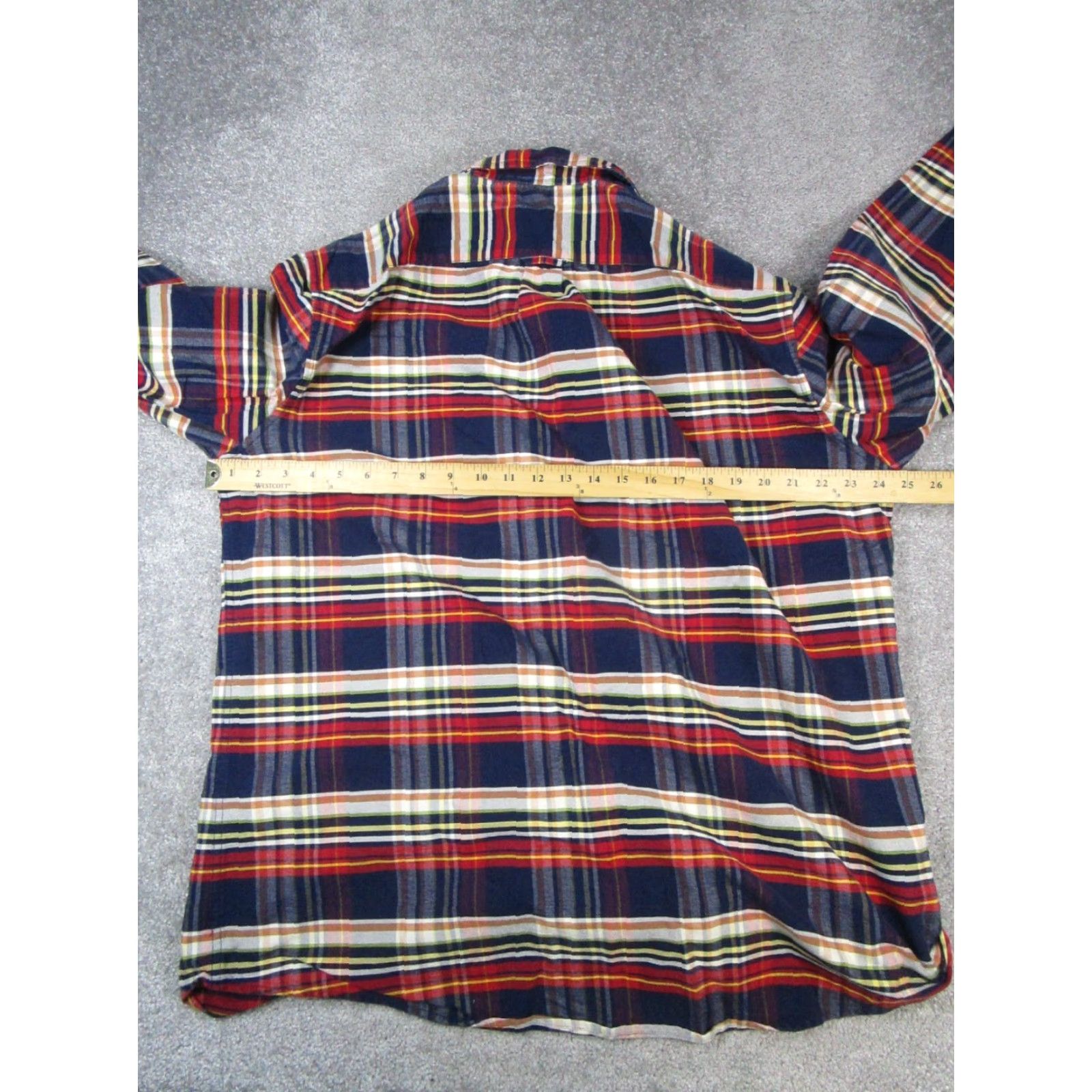 Vintage VINTAGE L.L. Bean Flannel Shirt Plaid Mens XL Tall Blue Red Beige Cotton Button-Up Size US XL / EU 56 / 4 - 5 Thumbnail