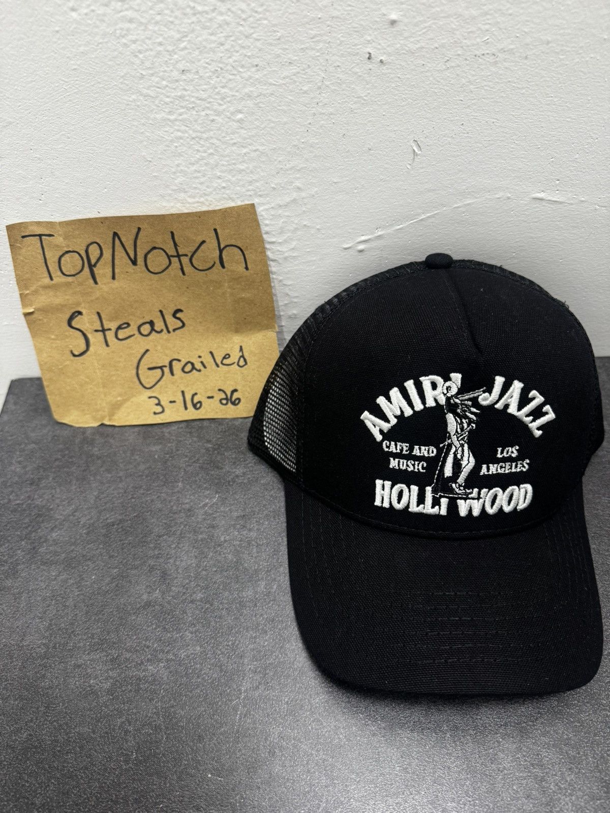 Amiri Amiri Jazz Wolf Trucker Hat Size ONE SIZE - 1 Thumbnail