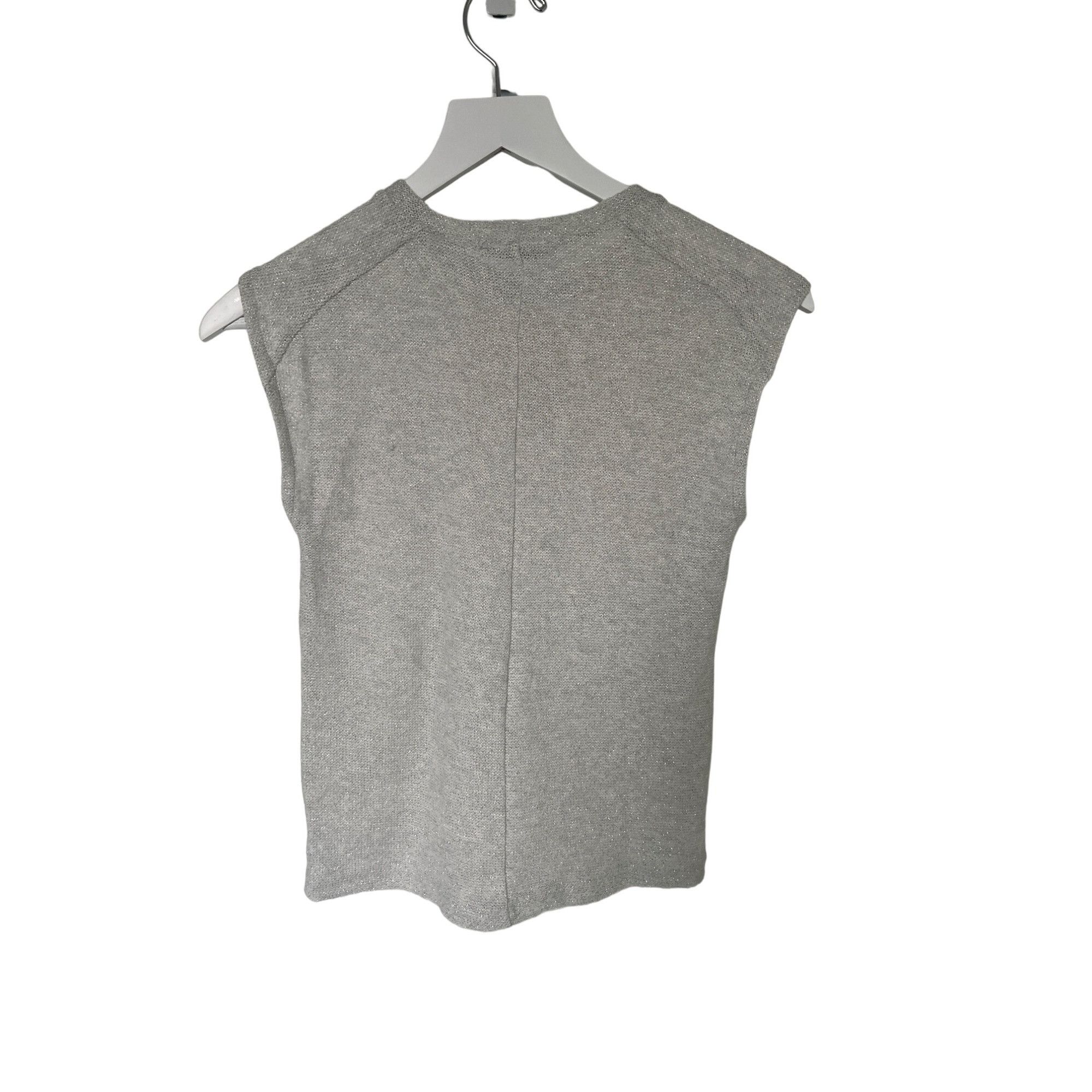 Zara Zara Silver Knit Metallic Thread Sleeveless Top & Maxi Skir Size S / US 4 / IT 40 - 14 Thumbnail