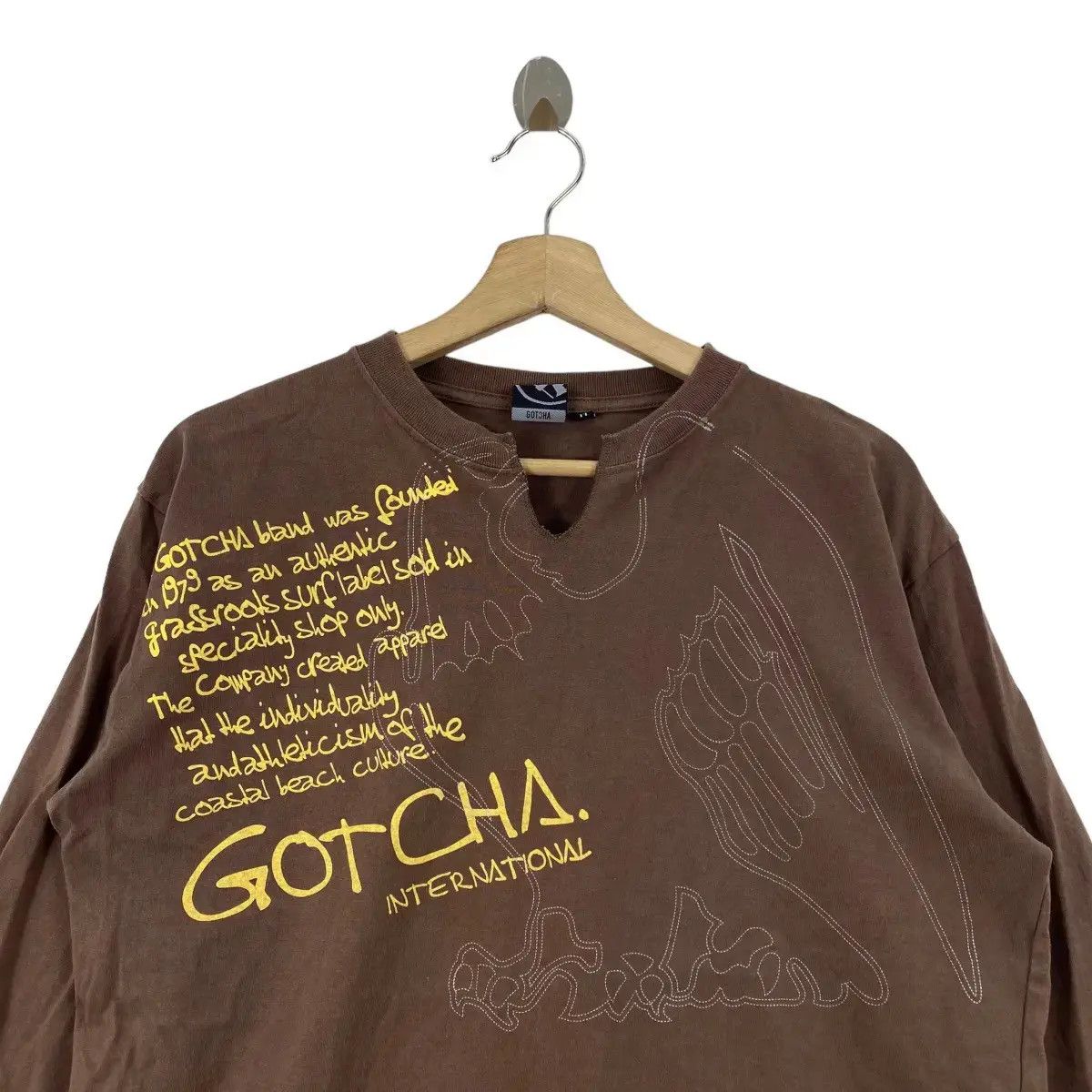 Gotcha Vintage GOTCHA INTERNATIONAL SURF Tee Shirt Top Long Sleeve Size US M / EU 48-50 / 2 - 3 Thumbnail