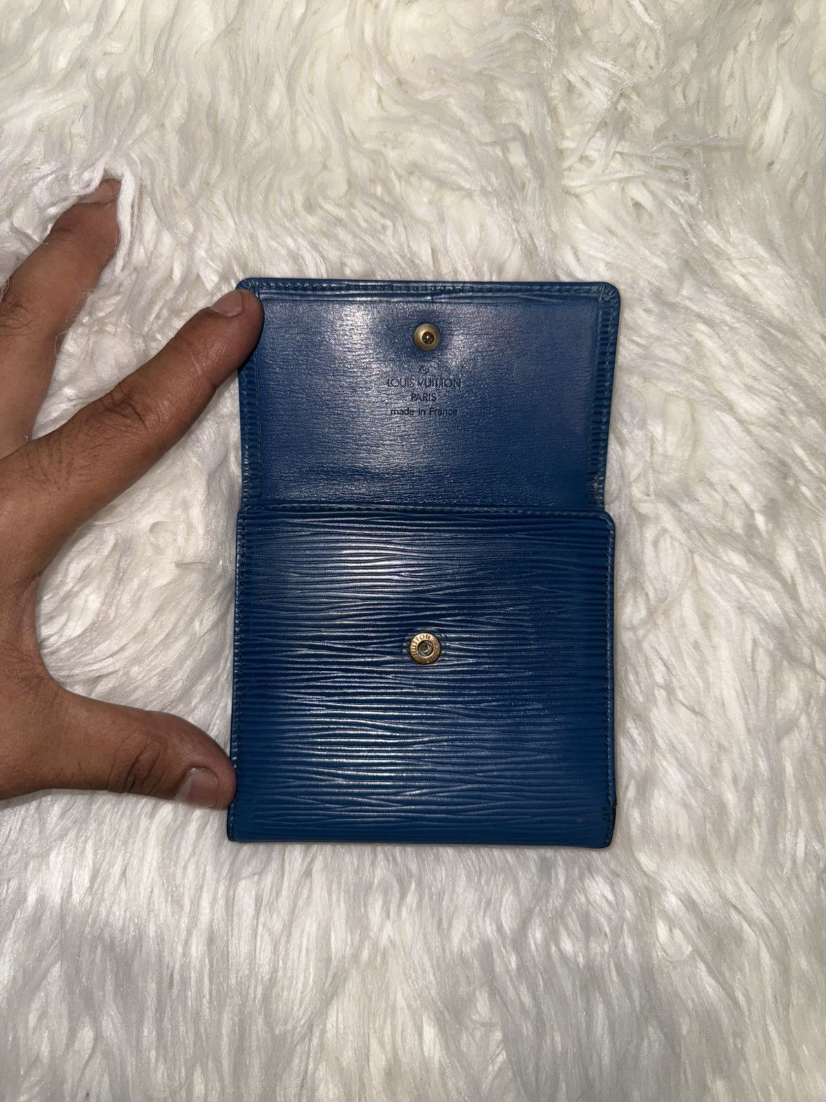 Louis Vuitton Louis Vuitton Blue Epi Wallet Size ONE SIZE - 8 Thumbnail