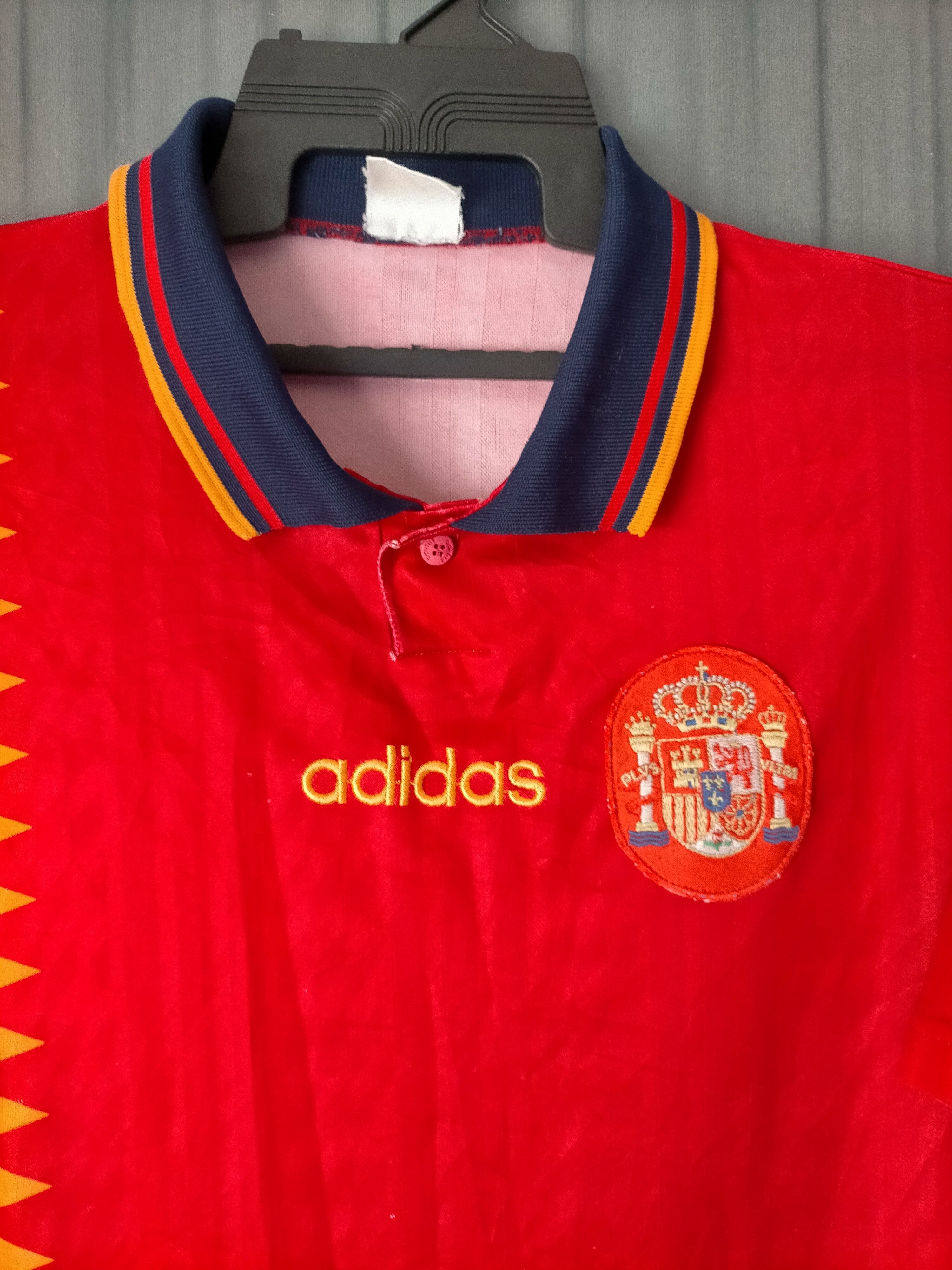 Adidas Vintage 1994 adidas Spain World cup Jerseys Size US L / EU 52-54 / 3 - 5 Thumbnail