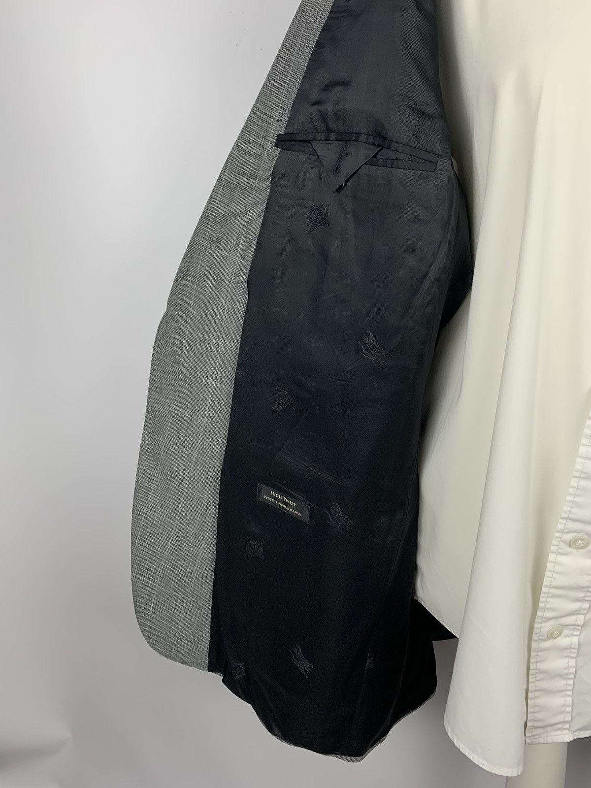 Burberry × Vintage Burberry London Bennet-S Blazer High Twist Men’s Size 56 90s Size 46R - 11 Thumbnail