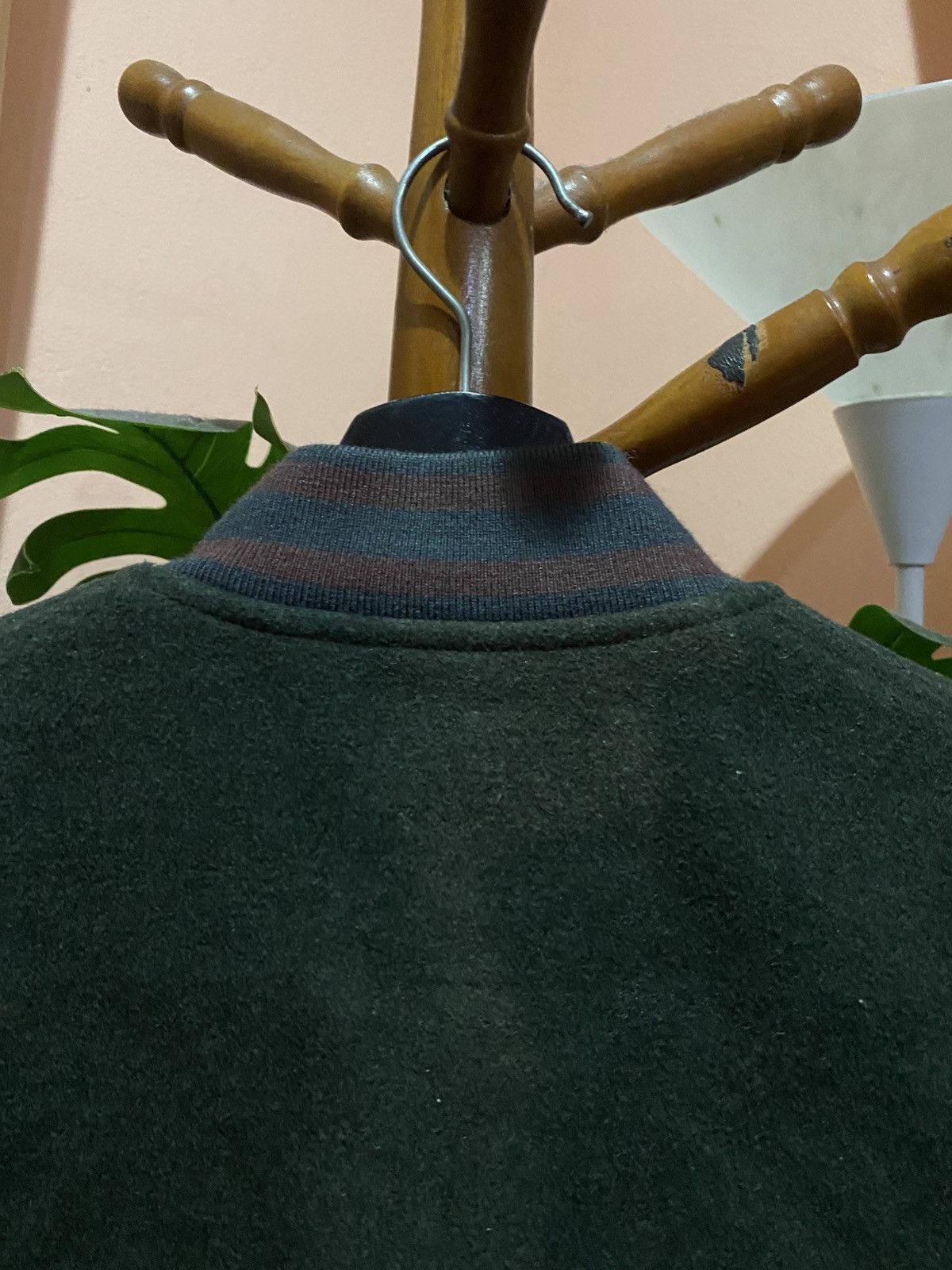 Uniqlo Ines de la Fressange Uniqlo Forest Green Varsity Wool Jacket Size US XS / EU 42 / 0 - 8 Thumbnail
