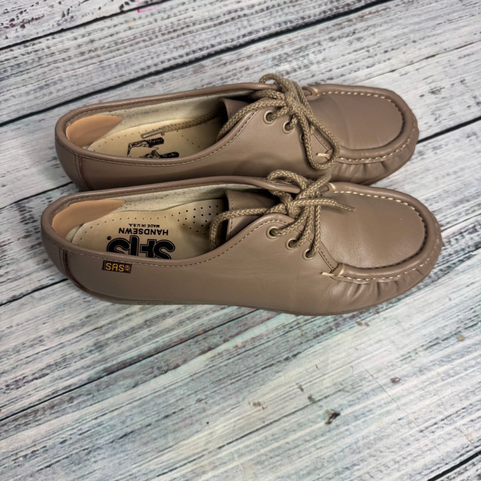 SAS SAS Women's Siesta Oxford Mocha Mocs Loafers Comfort Shoes 8 Size US 8 / IT 38 - 3 Thumbnail
