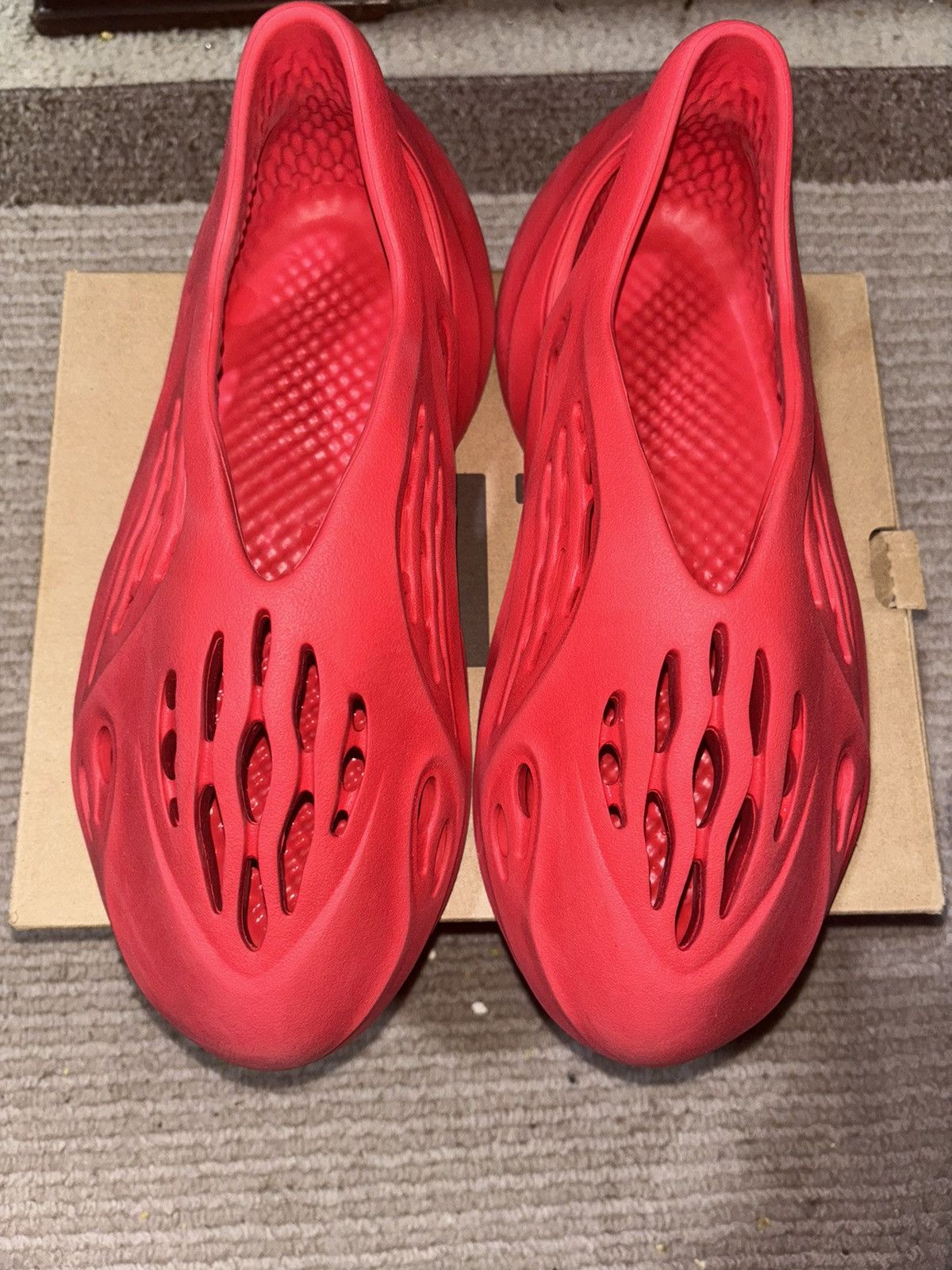 Red Yeezy Foam Runner Vermilion Yeezy Foam Runners “Vermillion”