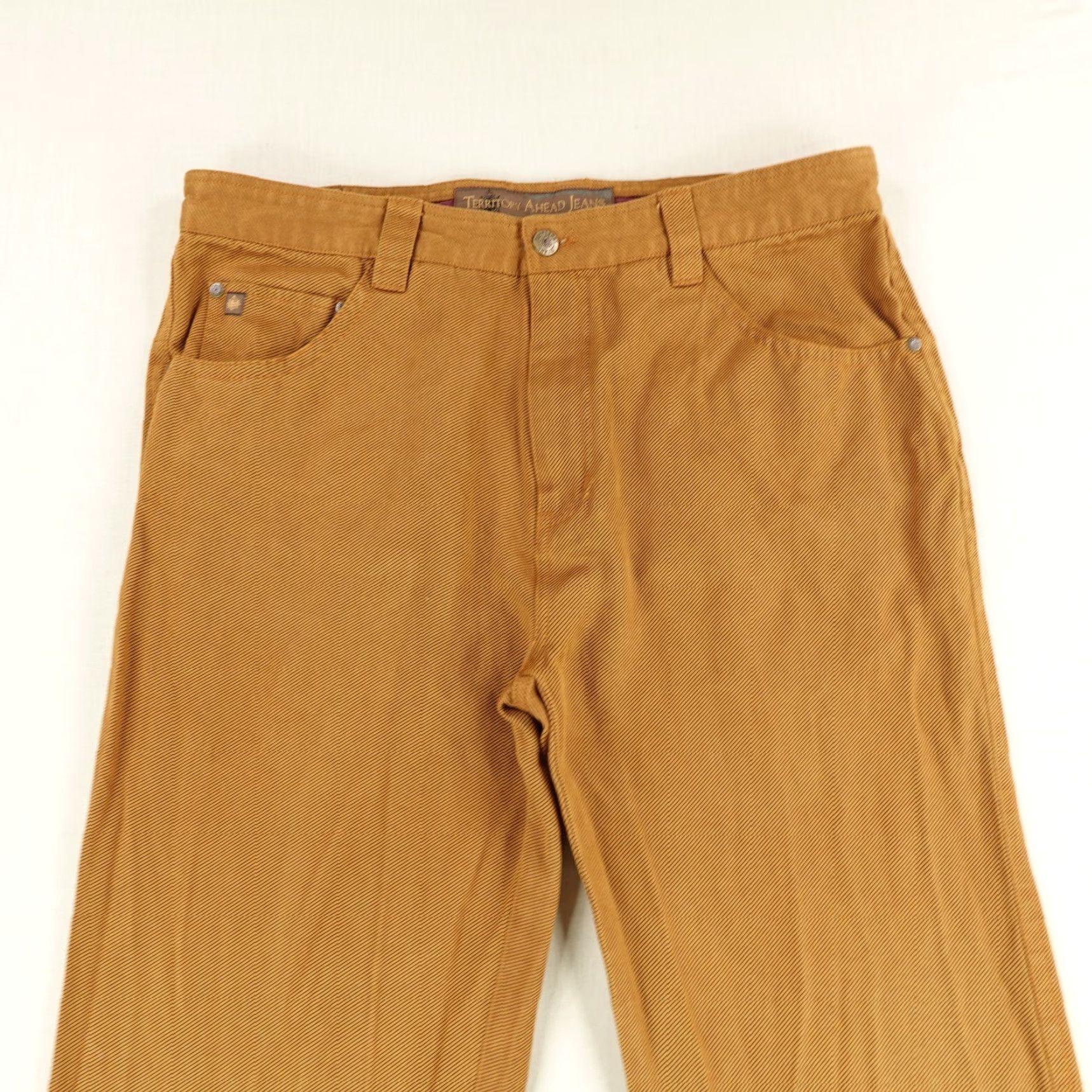 The Territory Ahead VINTAGE Territory Ahead Pants Mens 35 Brown Chino Cotton Rayon Blend Straight Outdoors Size US 35 - 2 Thumbnail