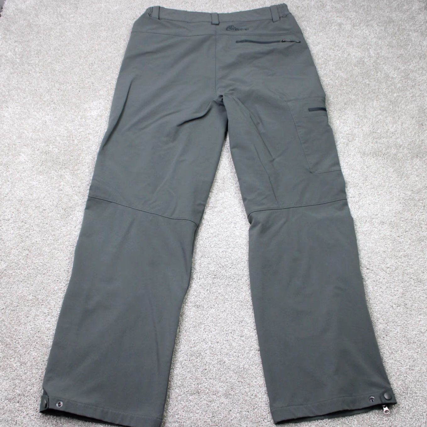 Vintage Cloudveil Pants Mens Large Gray Cargo Zip Pocket Poly Zip Ankles Hiking (36x34) Size US 33 - 5 Thumbnail