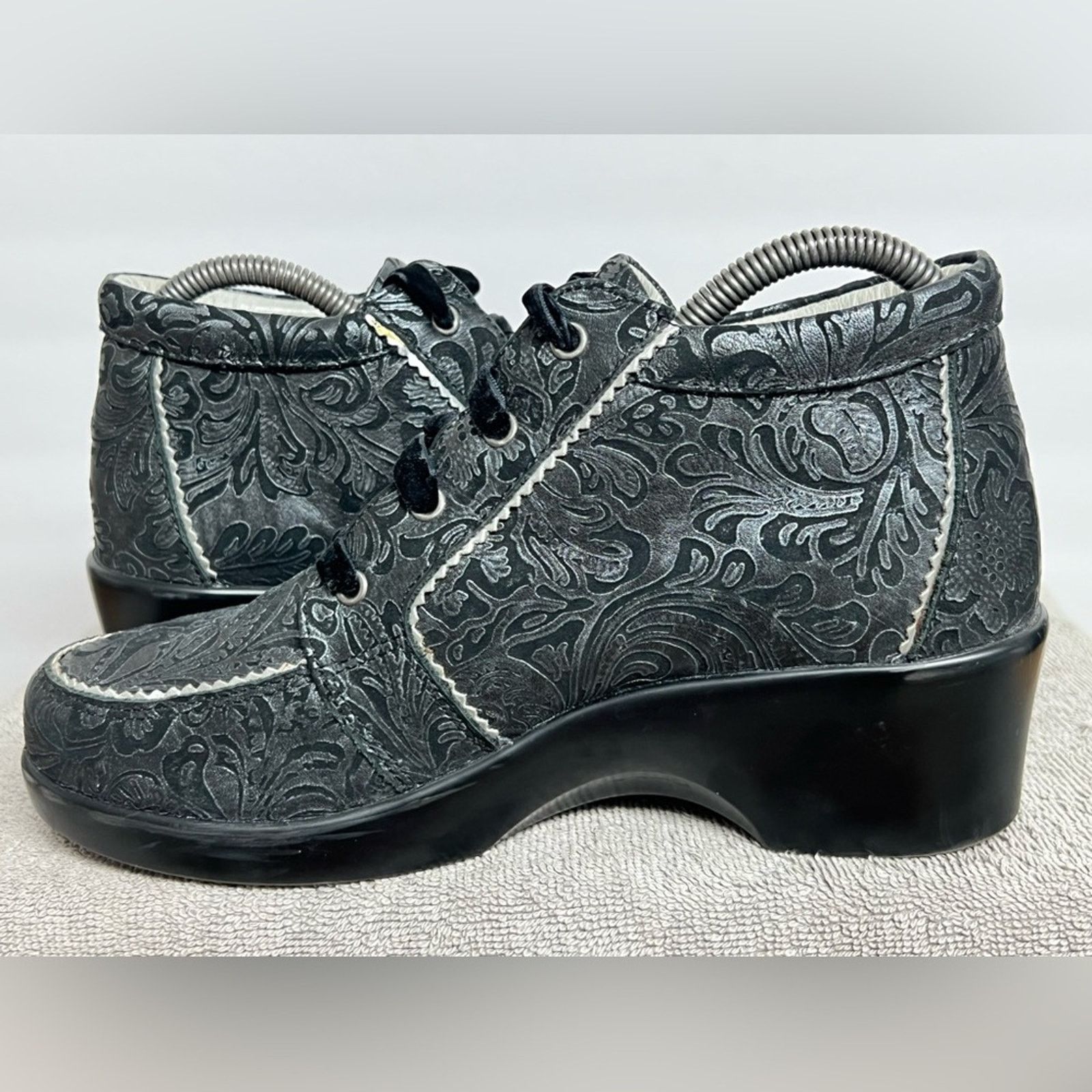 Allegri Alegria Elsa Steel Swish Boots Leather Chunky Whimsigoth 8 Size US 8 / IT 38 - 3 Thumbnail