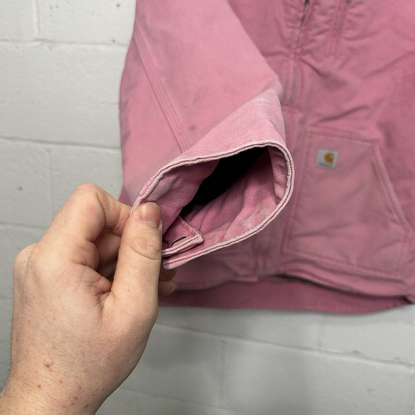 Carhartt Vintage Carhartt Sherpa-Lined Canyon Jacket “Pink Rose” Size XL / US 12-14 / IT 48-50 - 10 Thumbnail