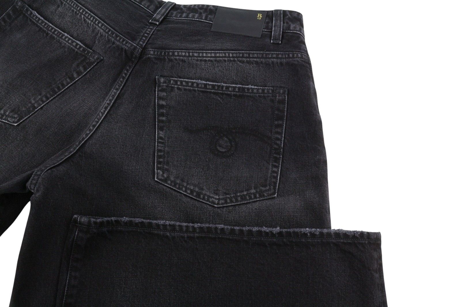 R13 NICO WRAP 27 Essex Black Asym 88271 Size 27" / US 4 / IT 40 - 7 Thumbnail