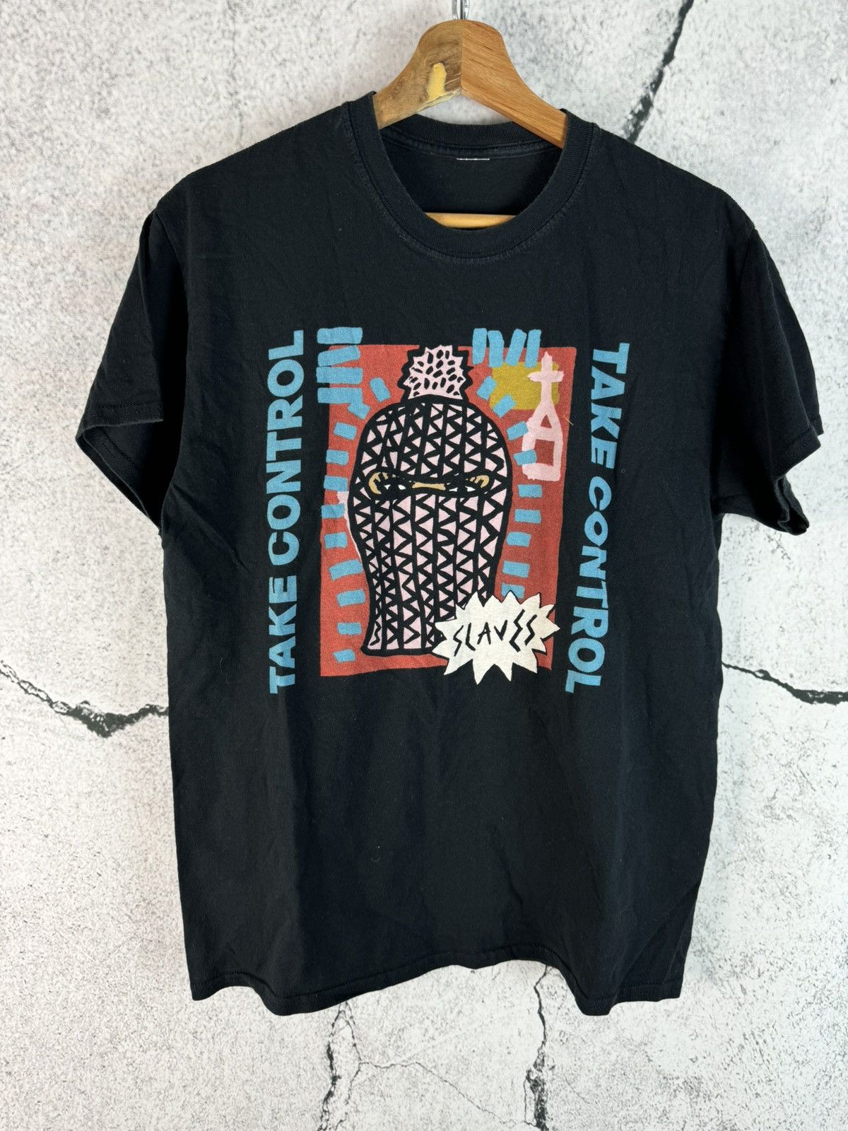 Band Tees × Vintage Vintage 90s y2k Slaves T Shirt Hardcore Size US M / EU 48-50 / 2 - 1 Thumbnail