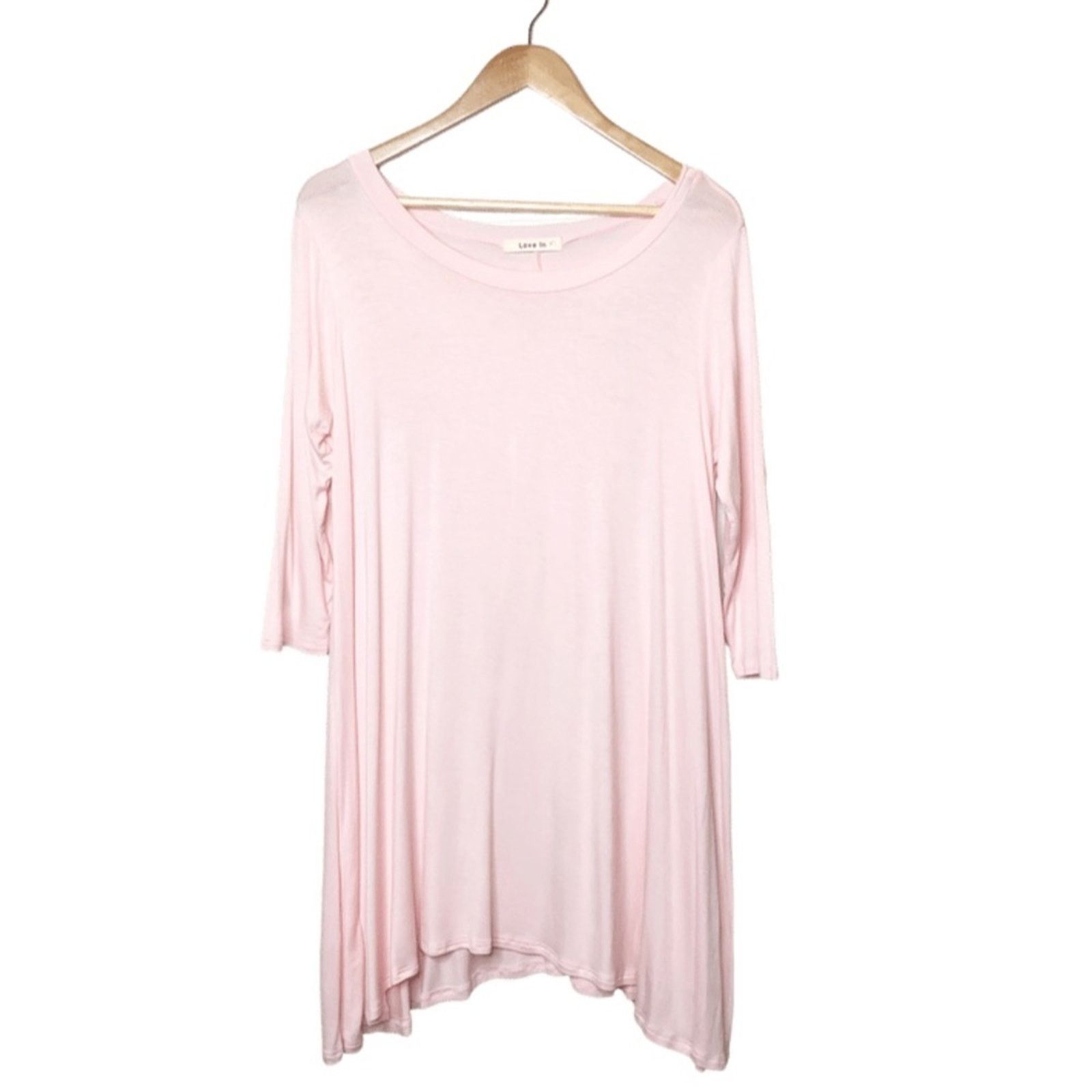 Other Love In 3/4 Sleeve Light Powder Pink Oversized Blouse Size M / US 6-8 / IT 42-44 - 1 Thumbnail