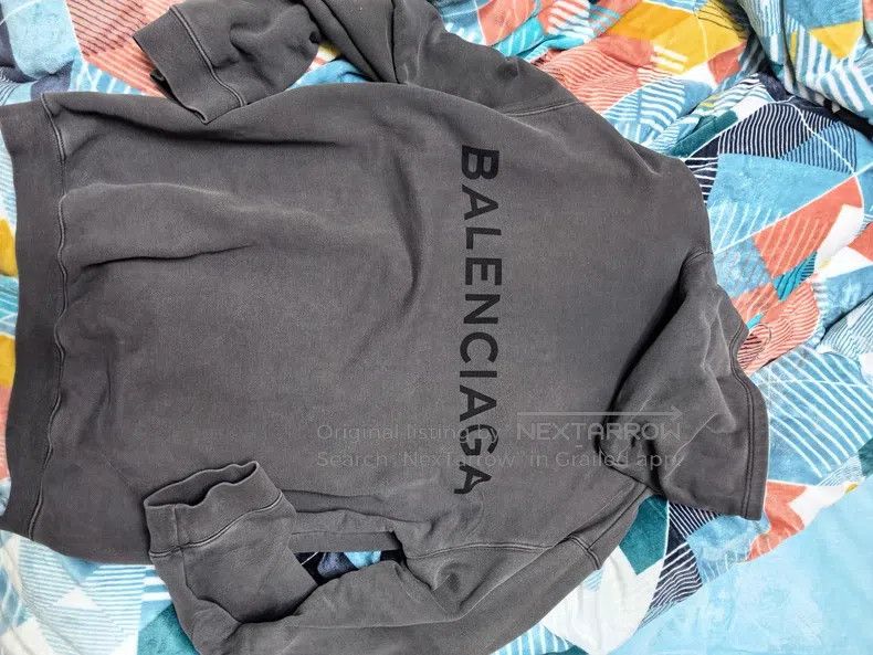 Balenciaga Balenciaga Black Hooded Sweatshirt Size US M / EU 48-50 / 2 - 1 Thumbnail