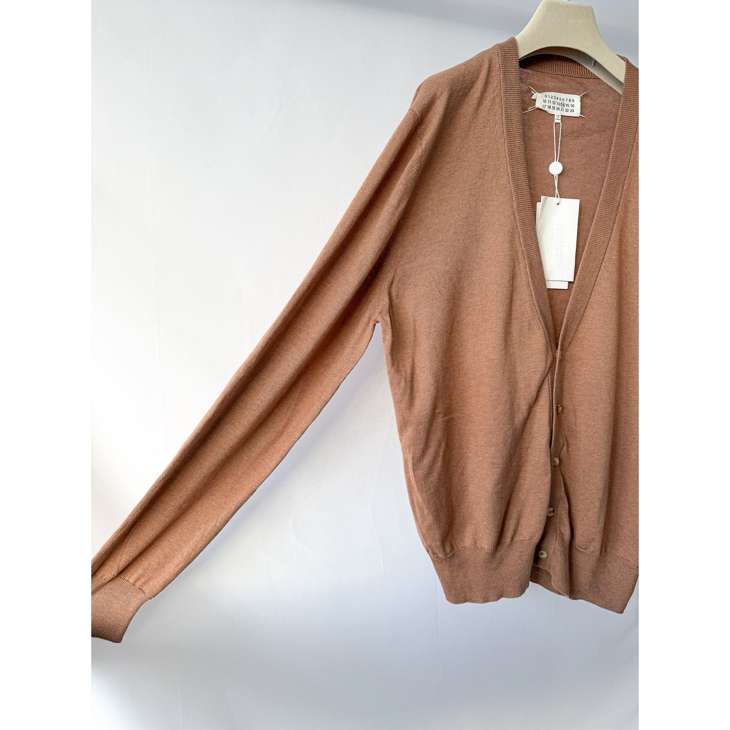 Maison Margiela MAISON MARTIN MARGIELA Brown Cotton Wool Cardigan With Elbow Size US XL / EU 56 / 4 - 5 Thumbnail
