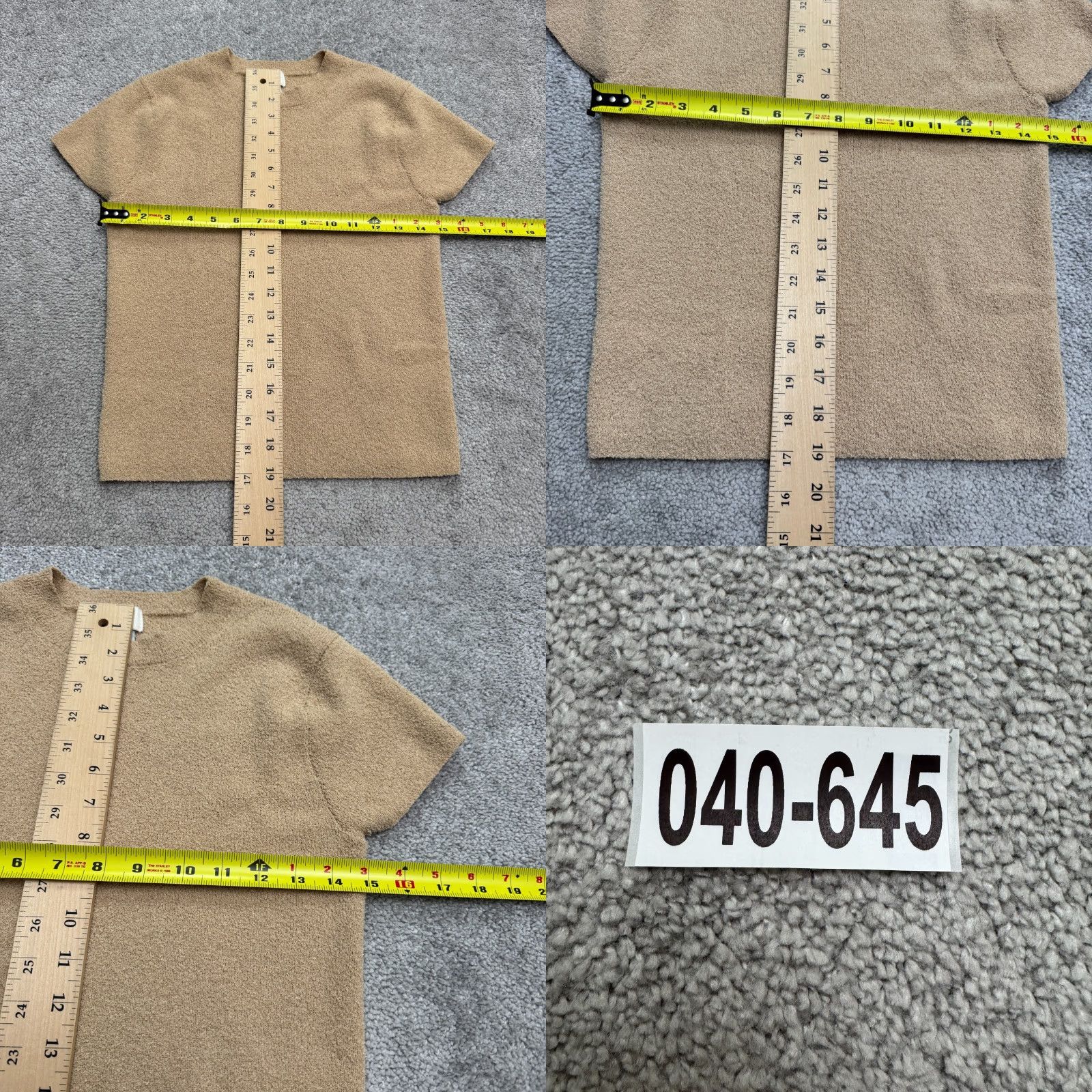 Vintage A New Day T-Shirt Womens M Tan Brown Crew Short Sleeve Basic Knit Size M / US 6-8 / IT 42-44 - 8 Thumbnail