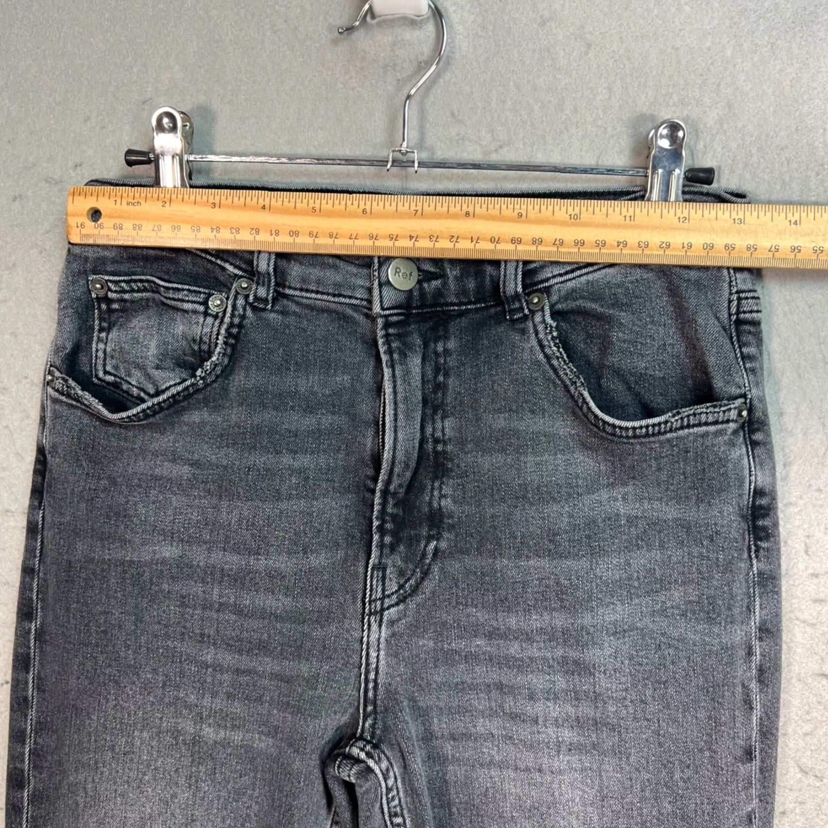 Reformation Reformation Womens Jeans Grey Size 28 High-Waisted Skinny Organic Cotton Blend Size 28" / US 6 / IT 42 - 7 Thumbnail