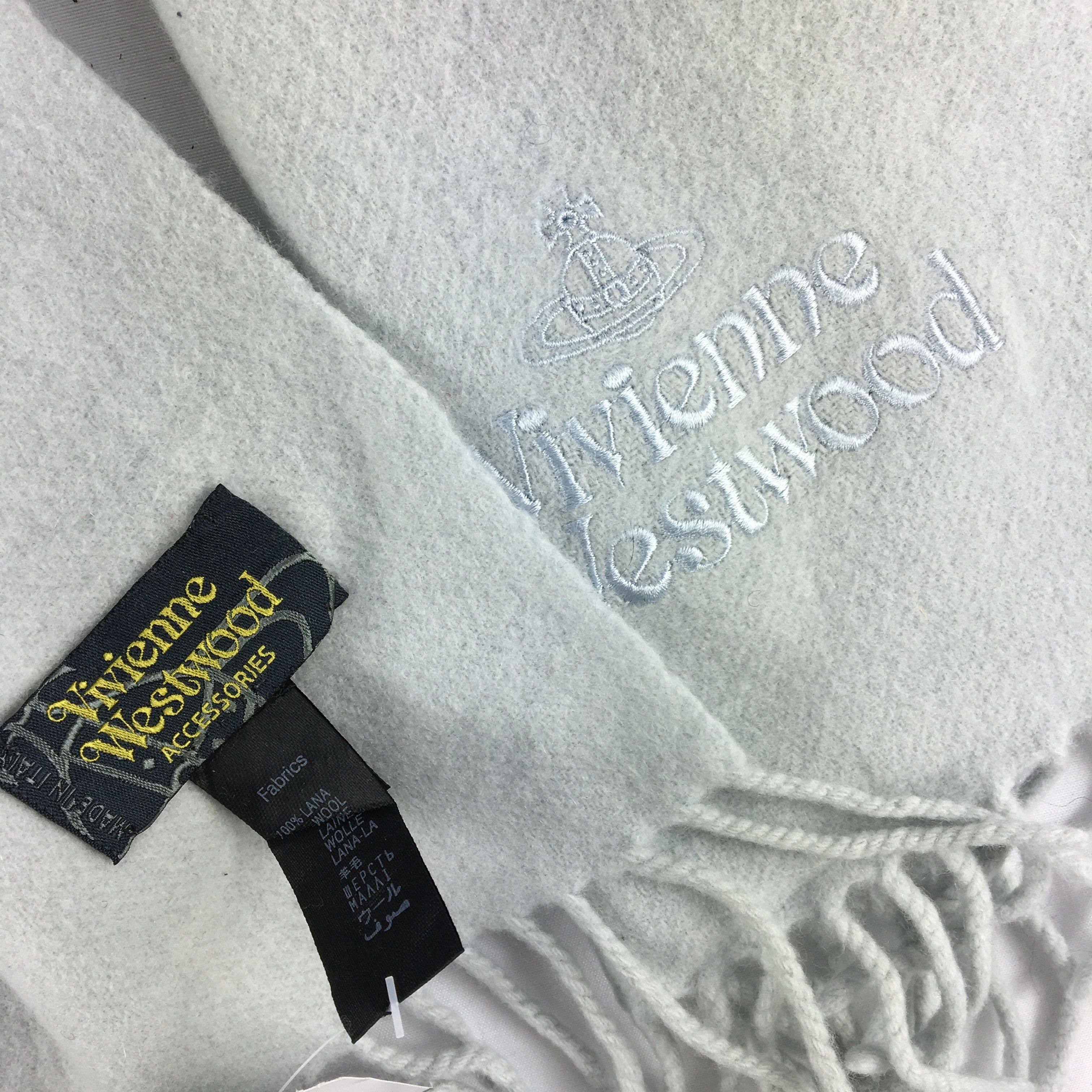 Vivienne Westwood Vintage Vivienne Westwood Scarf Muffler Orbs Wool Scarves Size ONE SIZE - 4 Thumbnail