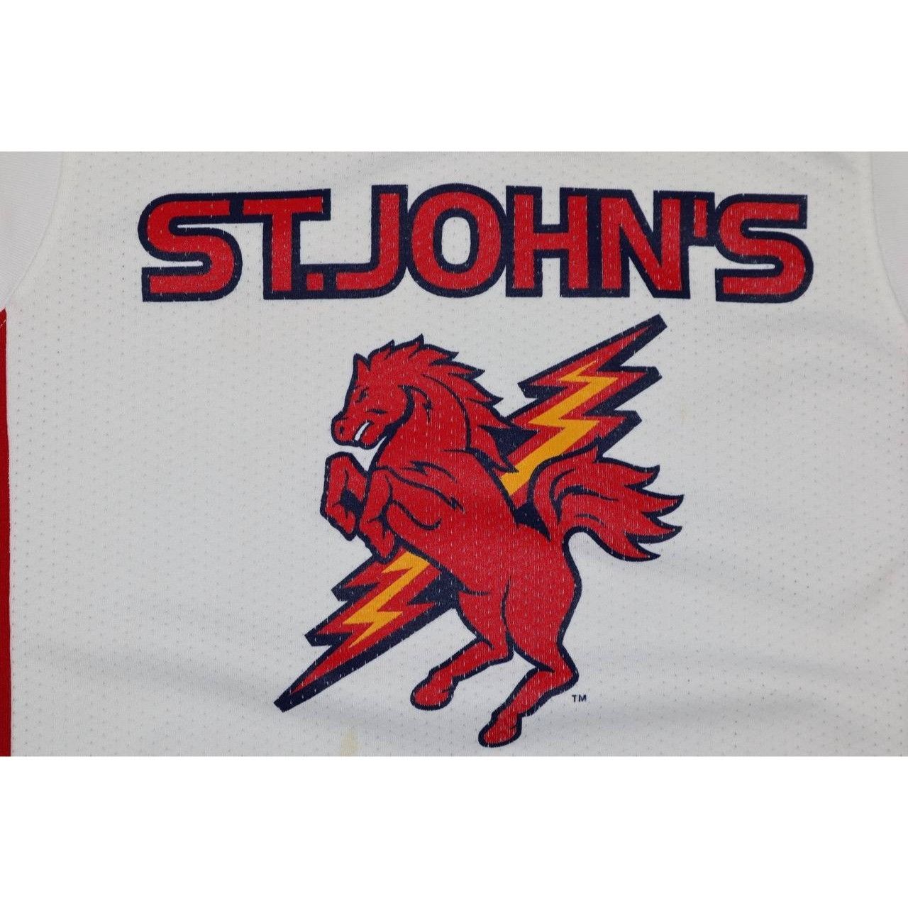 Majestic Vintage 90s St John's Red Storm Basketball Jersey - Majestic Size US M / EU 48-50 / 2 - 2 Thumbnail