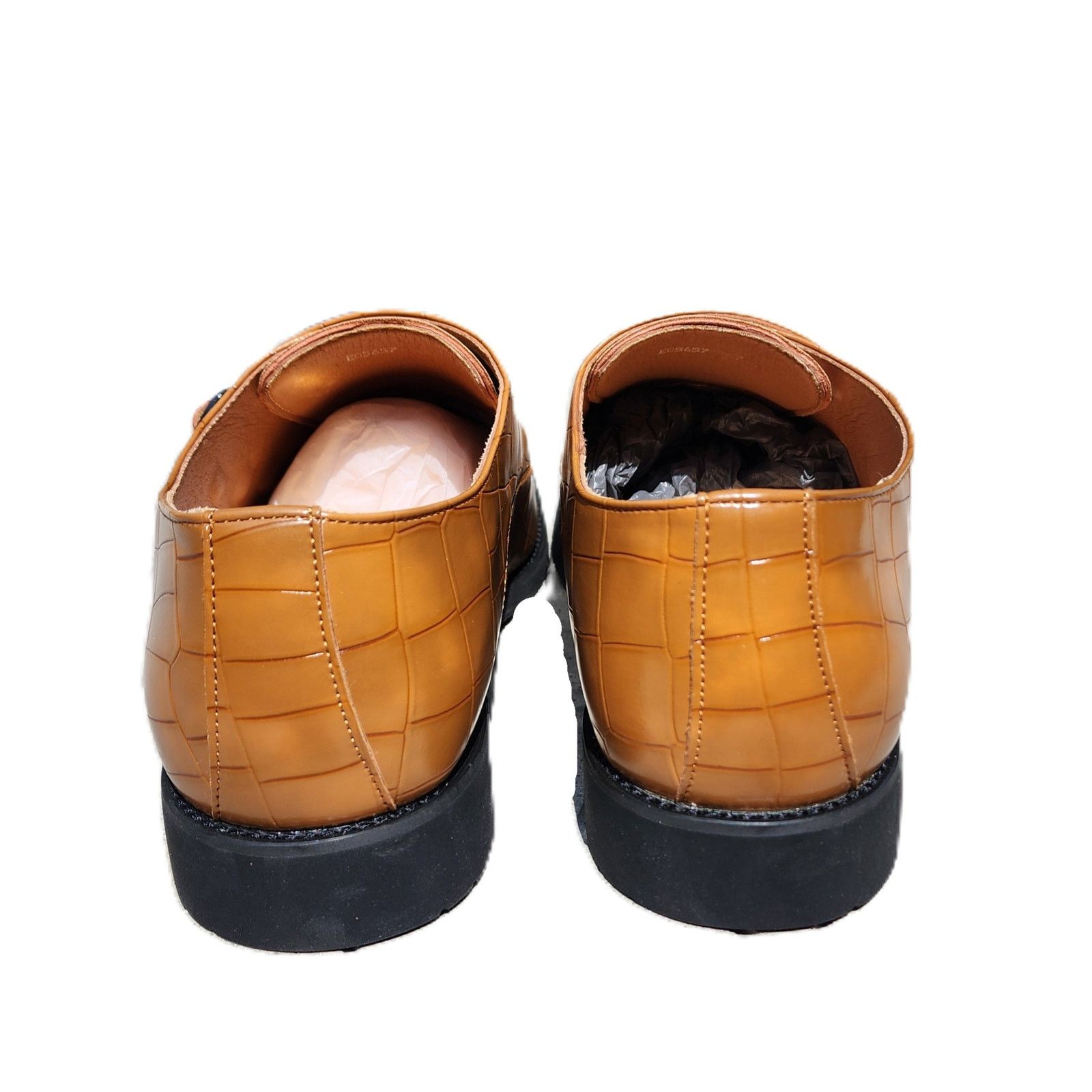 Designer Shein Faux Croc Triple Monk Buckle Strap Loafers 47 Size US 14 / EU 47 - 5 Thumbnail