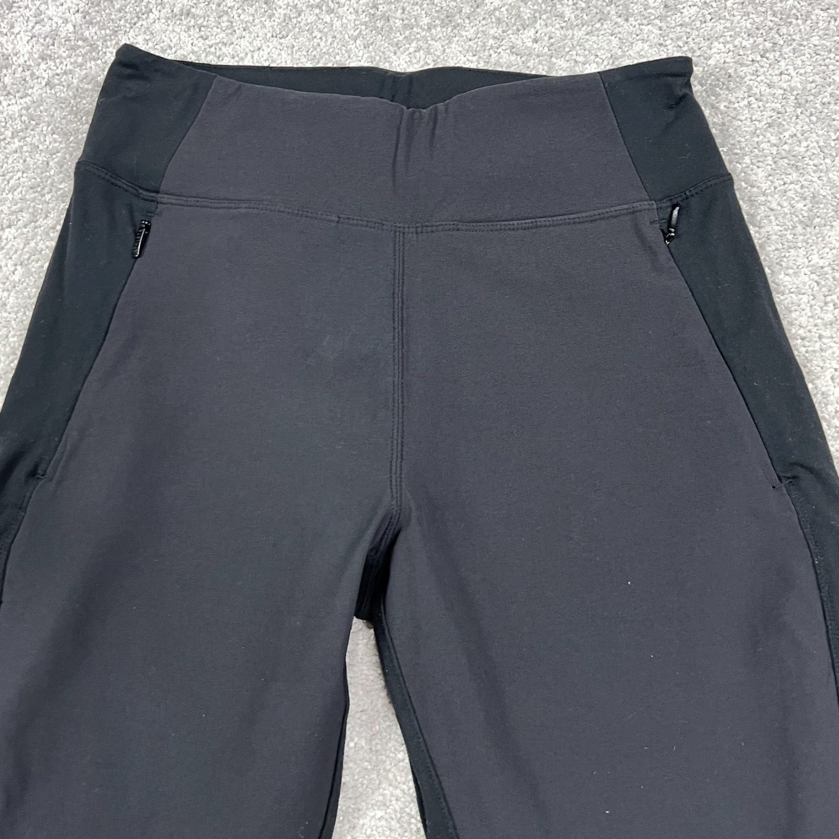Athleta Athleta Leggings Womens Size 6 Pants Black Gray Stretch Panels Athletic Workout Yoga Gym & Training Athletic Leggings Womens (Inseam 27 in) Size 28" / US 6 / IT 42 - 2 Thumbnail