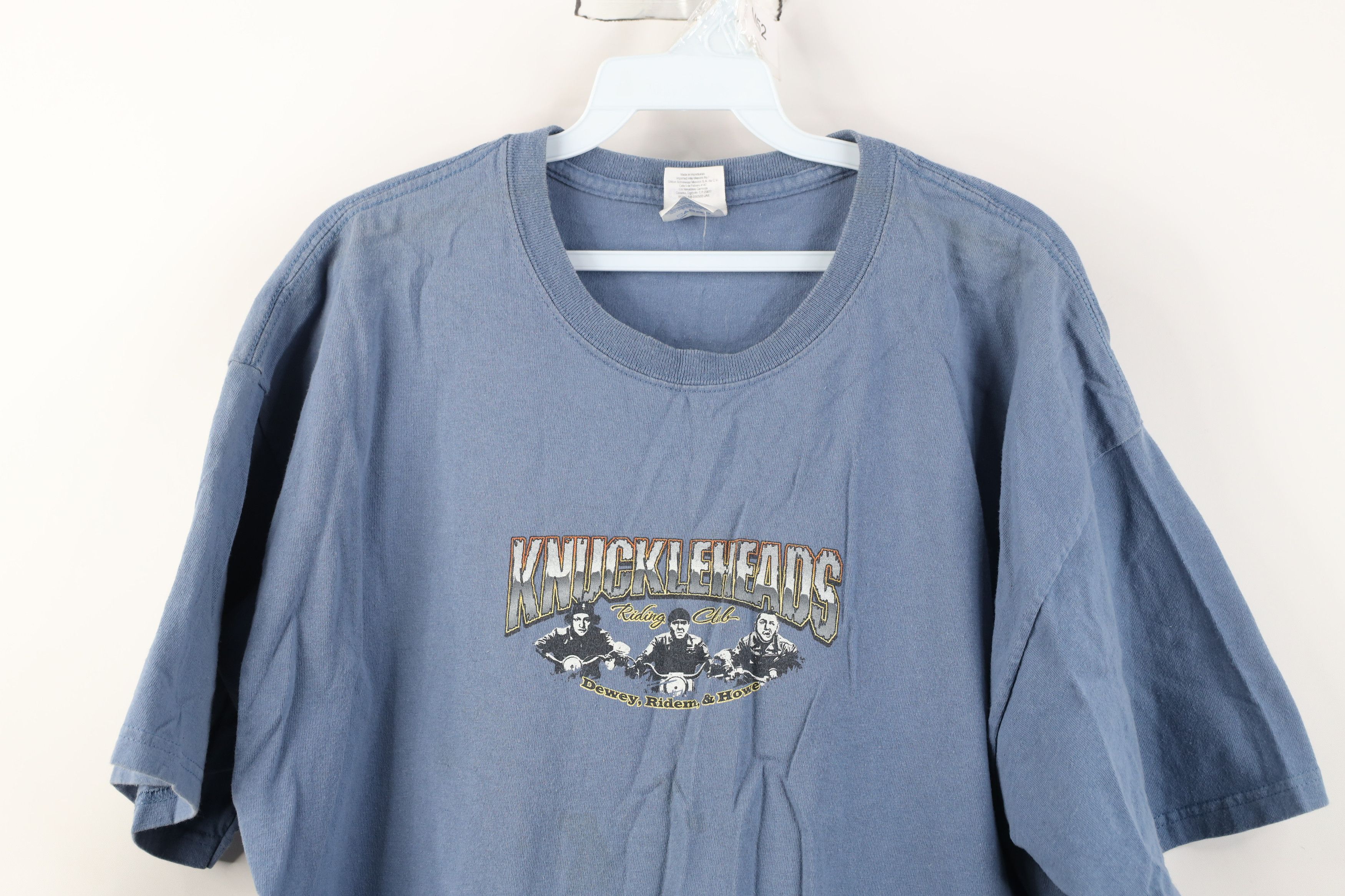 Vintage Vintage Y2K Three Stooges Knuckleheads Riding Club T-Shirt Size US XL / EU 56 / 4 - 2 Thumbnail