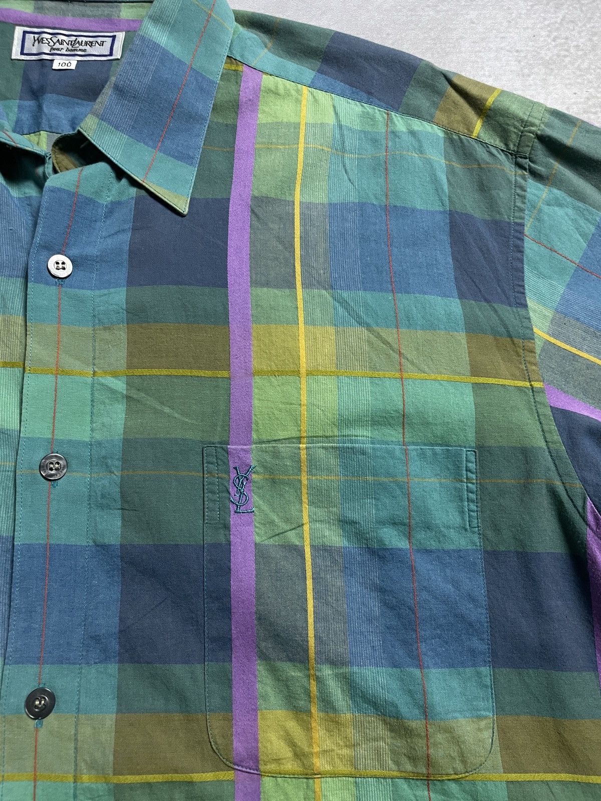 Yves Saint Laurent 1990’s Yves Saint Laurent - Pattern Shirt Size US L / EU 52-54 / 3 - 5 Thumbnail