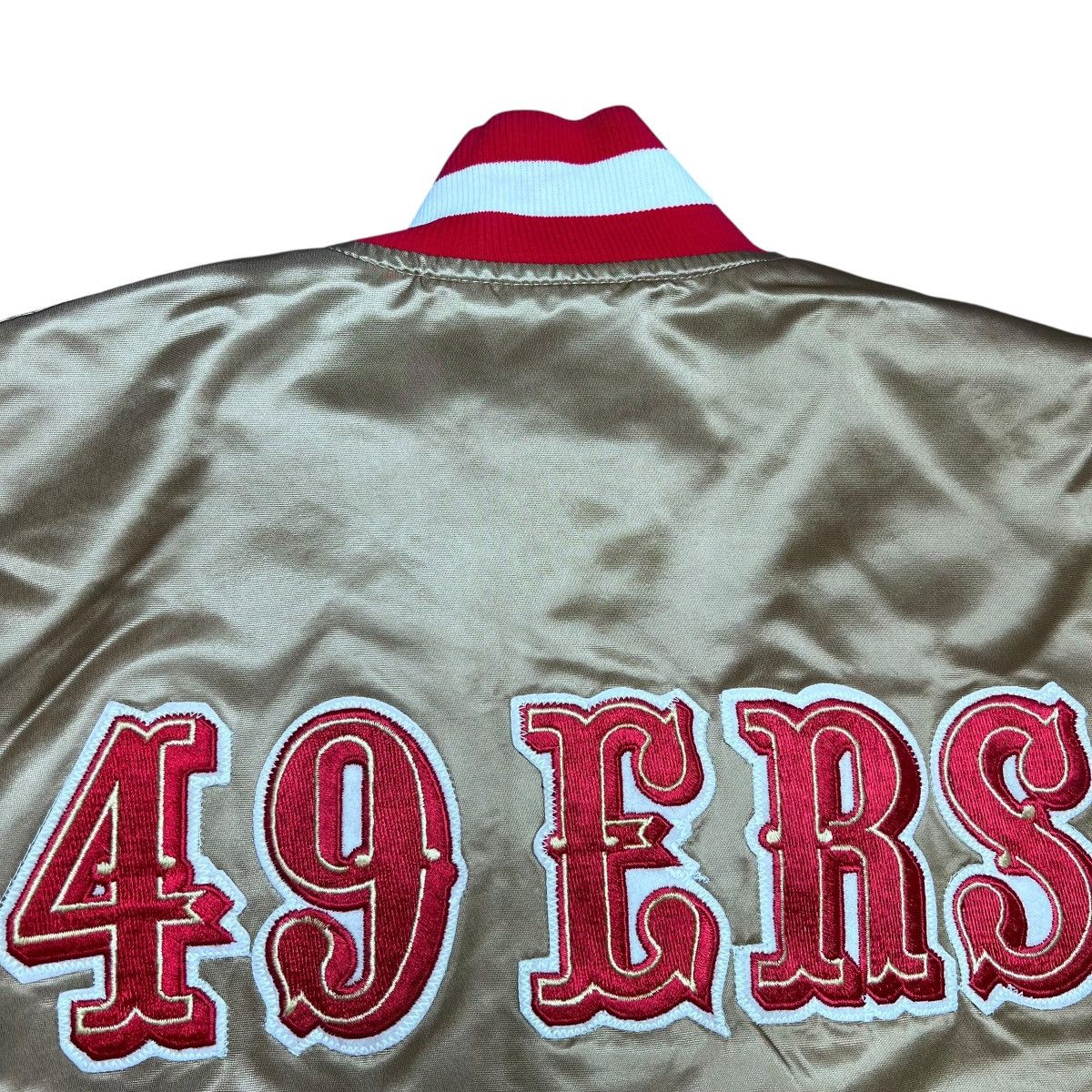 Starter 1990s NFL San Francisco 49ers Starter Spell Out Satin Jacket Size US M / EU 48-50 / 2 - 12 Thumbnail