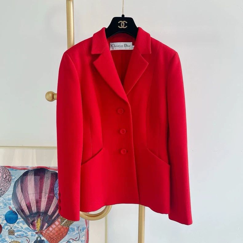 Dior Dior Red wool blend suit Size XS / US 0-2 / IT 36-38 - 1 Thumbnail