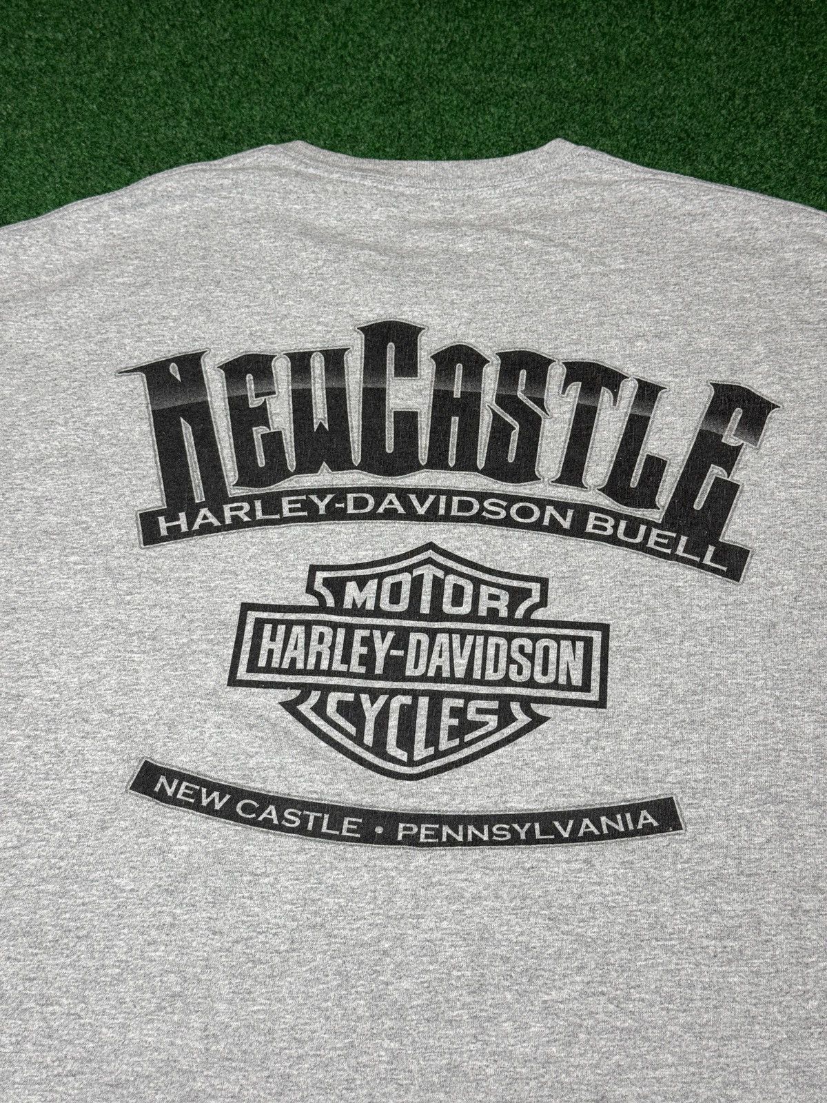 Harley Davidson Y2K Harley Davdison Emblem Logo Gray XL Biker T Shirt Size US XL / EU 56 / 4 - 4 Thumbnail