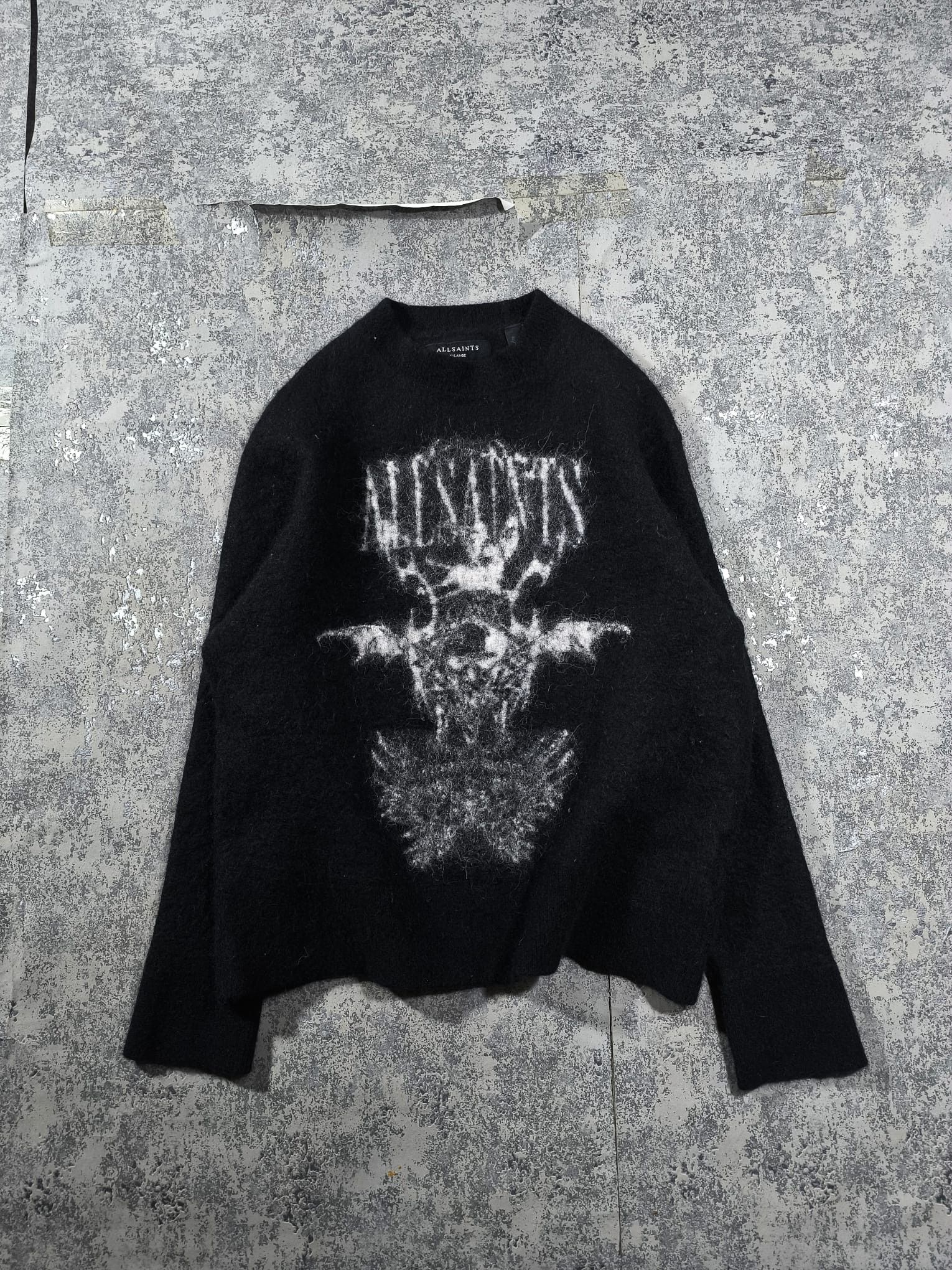 Allsaints AllSaints Meta Crew Sweater Wool Distressed Look Size US XS / EU 42 / 0 - 2 Thumbnail
