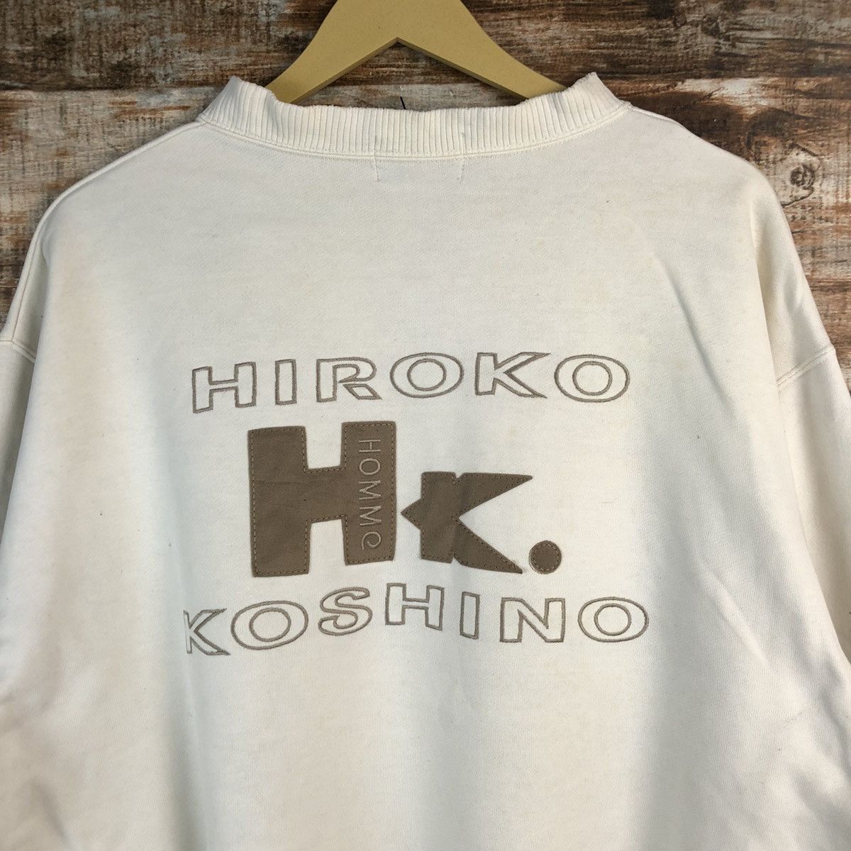 Hiroko Koshino Homme Hiroko Koshino Homme White Sweatshirt #A2289 Size US L / EU 52-54 / 3 - 4 Thumbnail