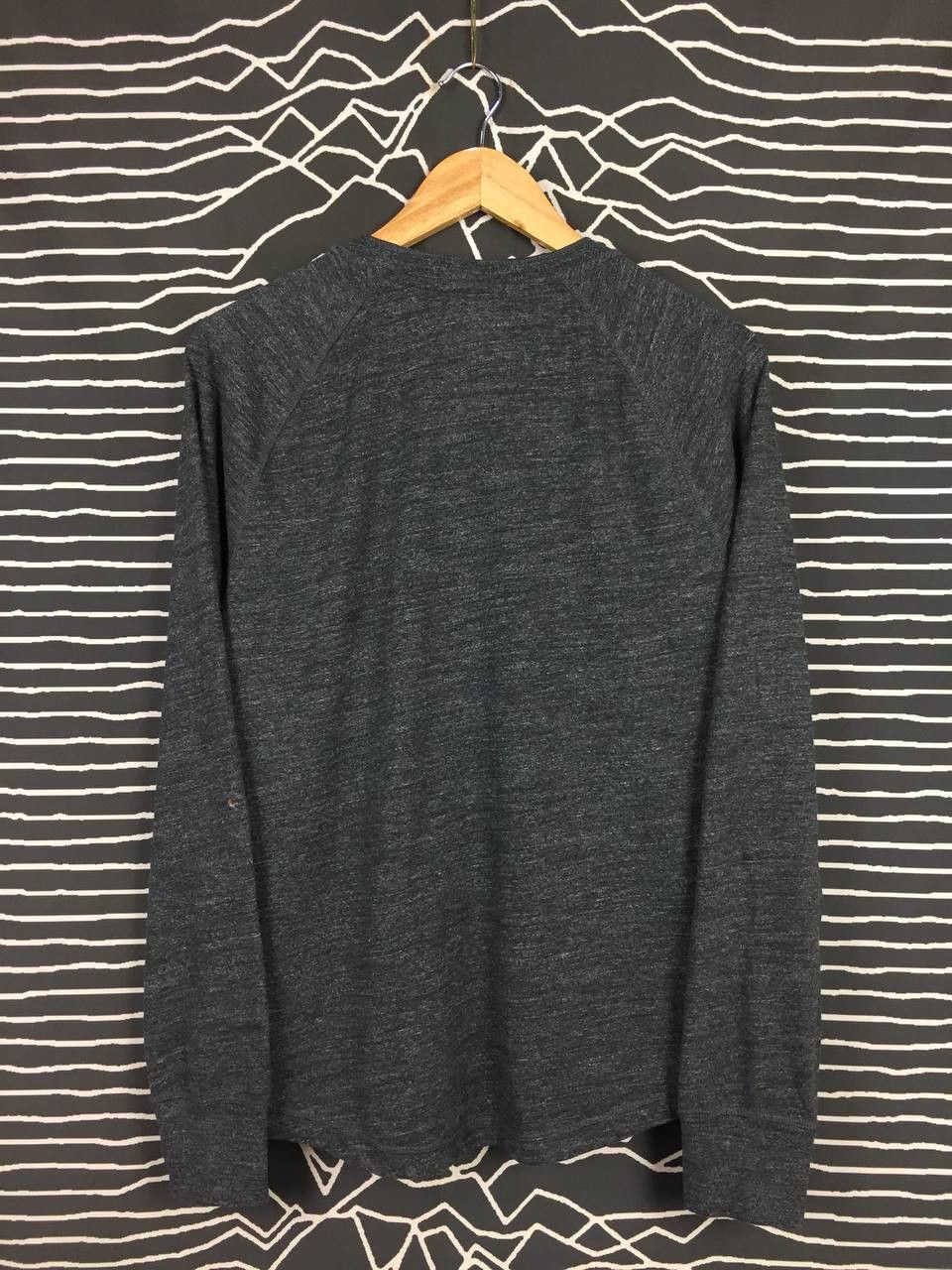 Gap × Vintage GAP Plain Casual Marled Hanley Neck Longsleeve Tee Size US M / EU 48-50 / 2 - 7 Thumbnail