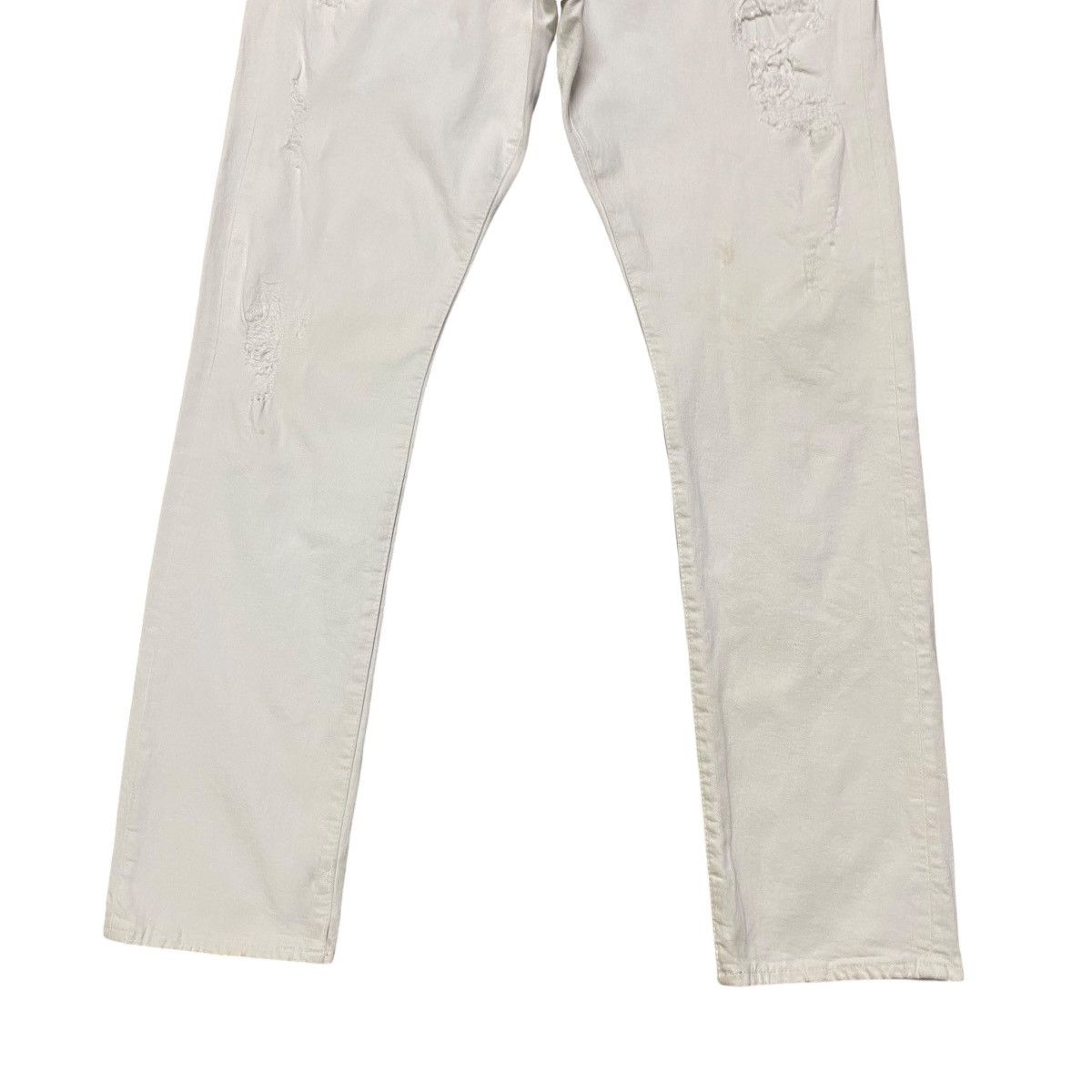Polo Ralph Lauren Sullivan Slim White Damage Jeans Size US 36 / EU 52 - 8 Thumbnail