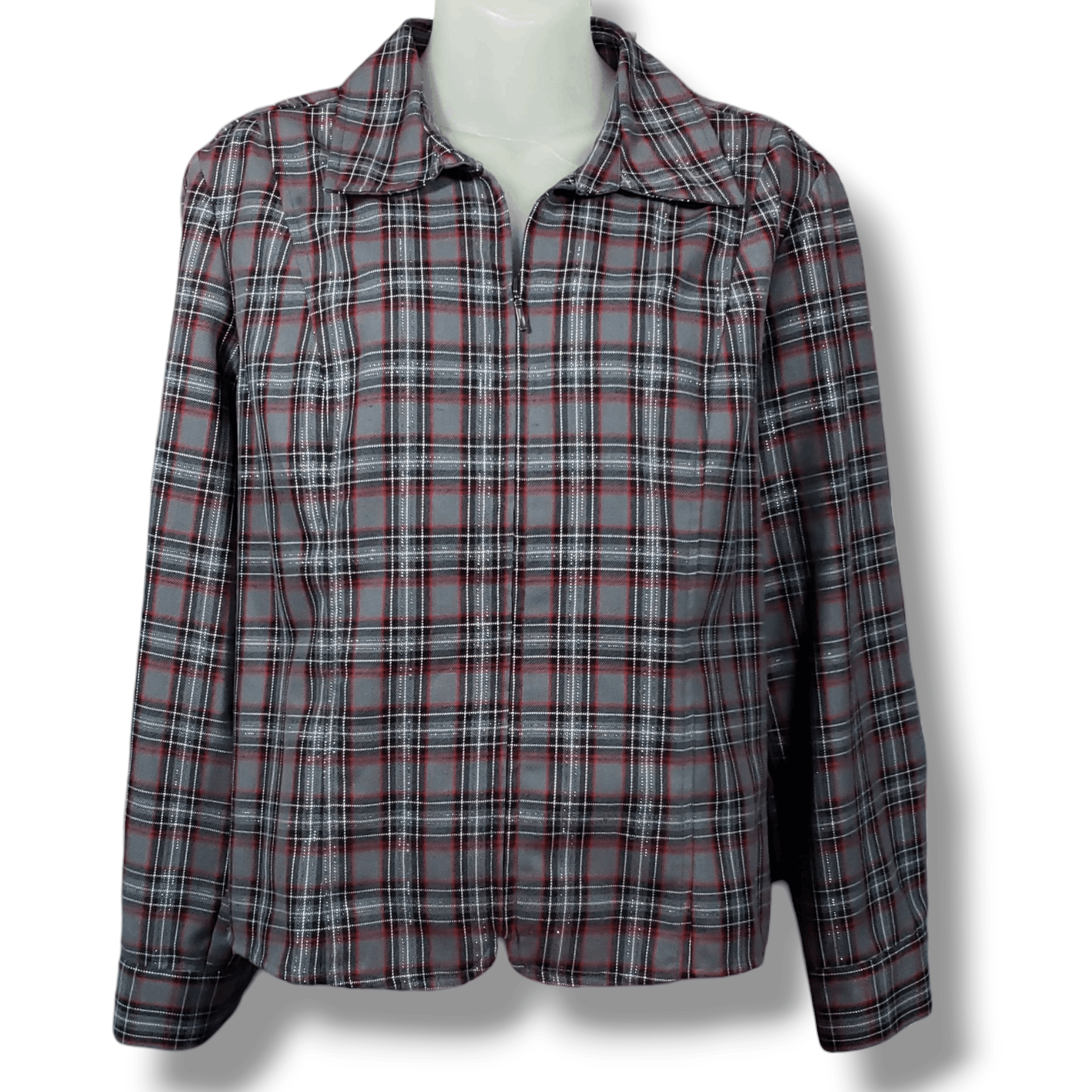 Other VTG 90s Plaid Flannel Shacket Grunge Cozy Barn Coat PXL Size XL / US 12-14 / IT 48-50 - 1 Thumbnail