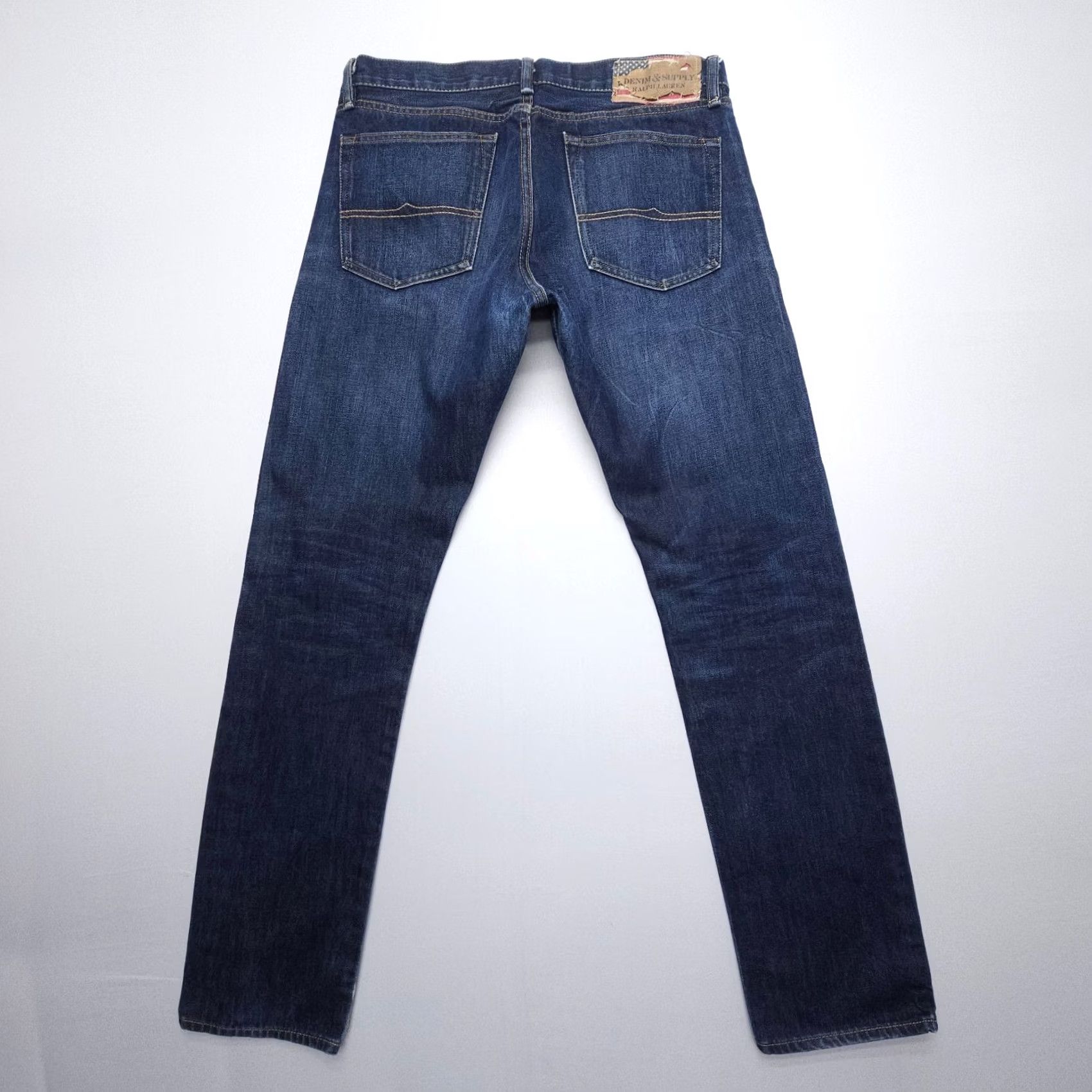 Ralph Lauren Ralph Lauren Denim Supply Slim Straight Jeans Mens 34 x 34 Dark Wash Denim & Supply Size US 34 / EU 50 - 2 Thumbnail