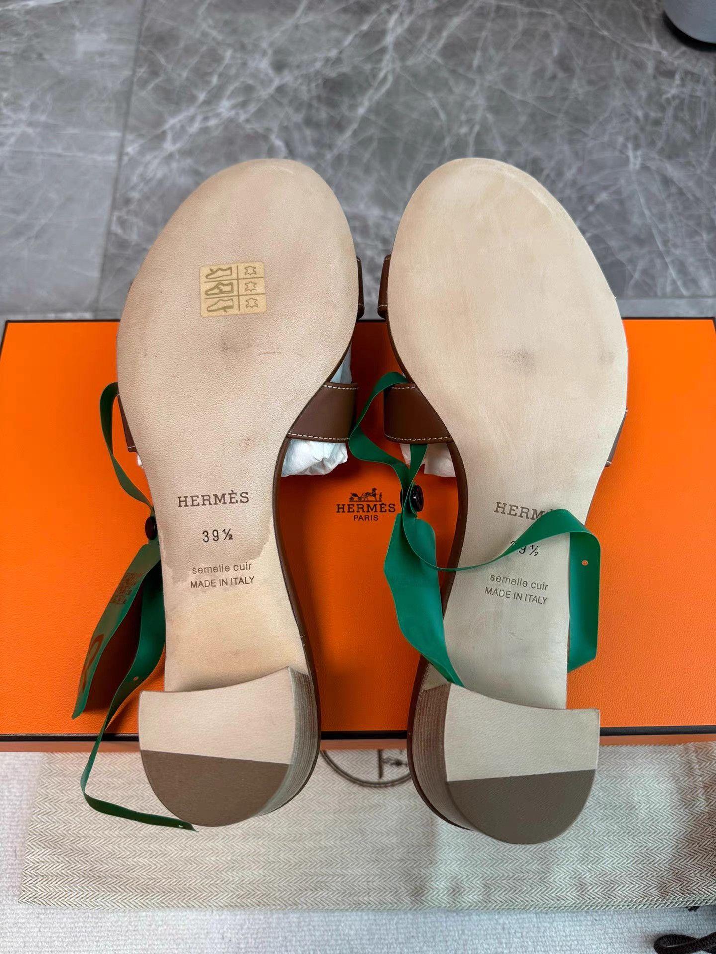 Hermes Hermès Oasis Low-Heel Sandals K6 Size US 9.5 / IT 39.5 - 8 Thumbnail